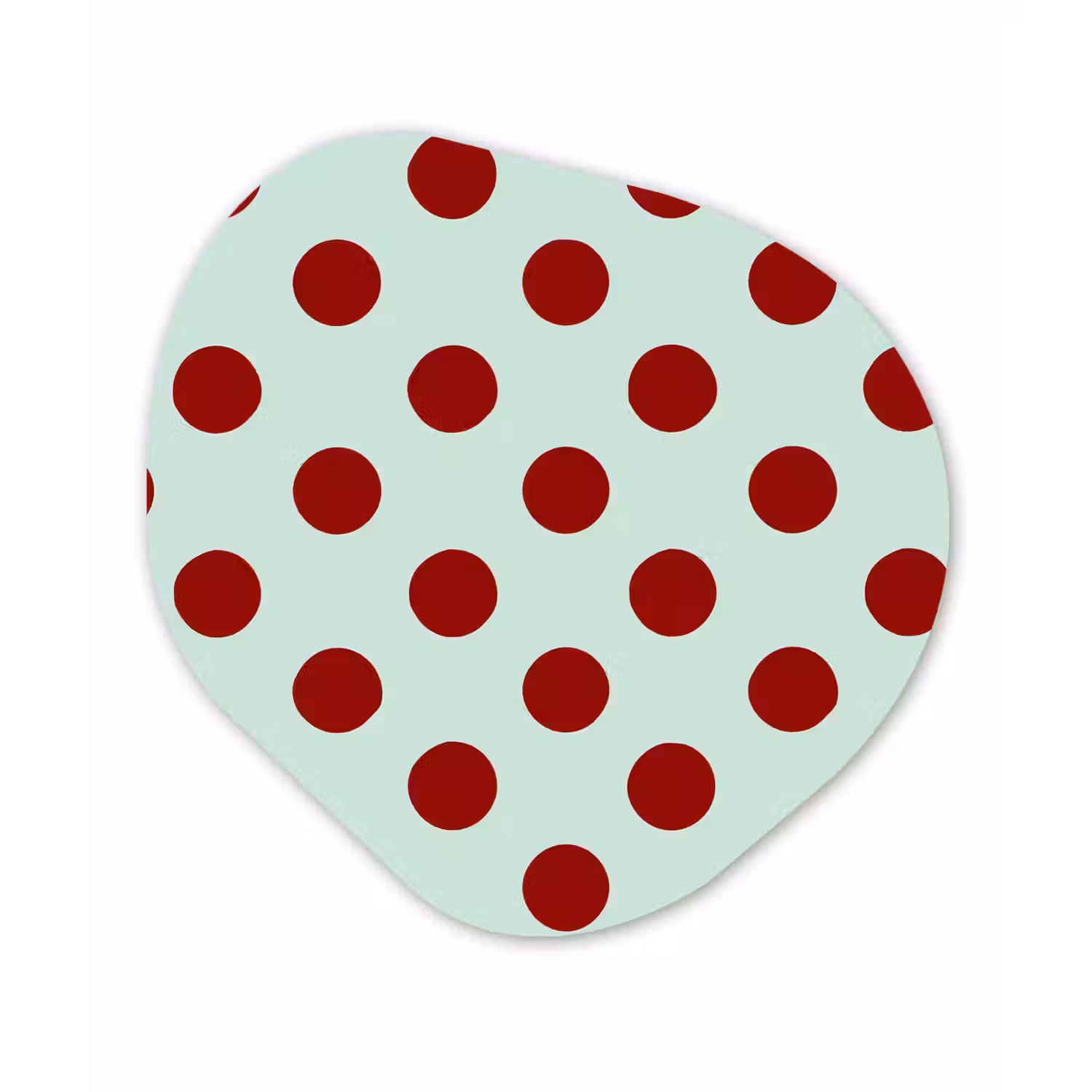 Polka - Dots - Rood Wandcirkel Organisch Forex 3mm klein 629 -3d