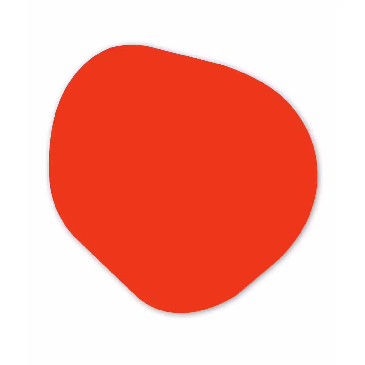Rood - Kleur - Effen Wandcirkel Organisch Forex 3mm klein 629 -3d
