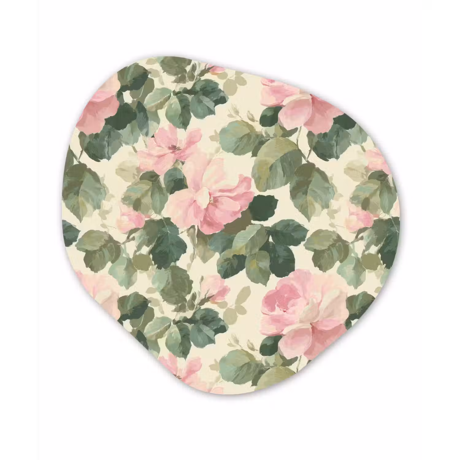 Rozen - Botanisch - Roze Wandcirkel Organisch Forex 3mm klein 629 -3d
