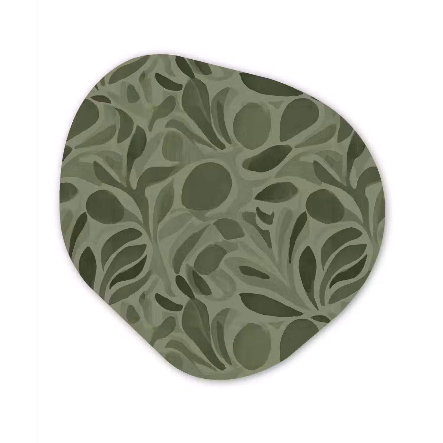 Sereen - Bladeren - Groen Wandcirkel Organisch Forex 3mm klein 629 -3d