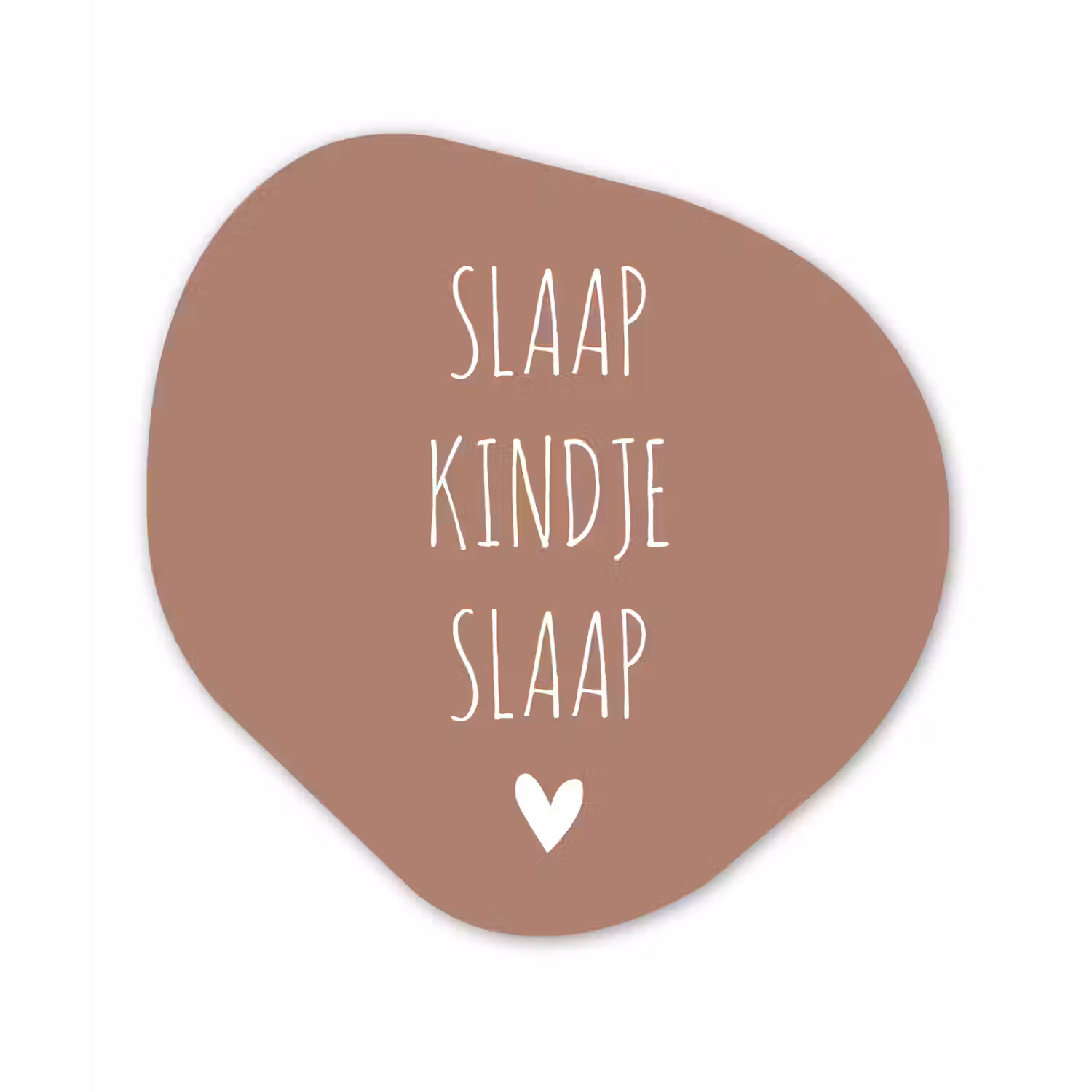 Slaap kindje slaap - Quotes - Spreuken Wandcirkel Organisch Forex 3mm klein -3d