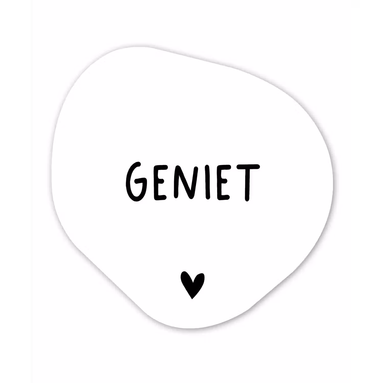 Spreuken - Geniet - Quotes Wandcirkel Organisch Forex 3mm klein -3d