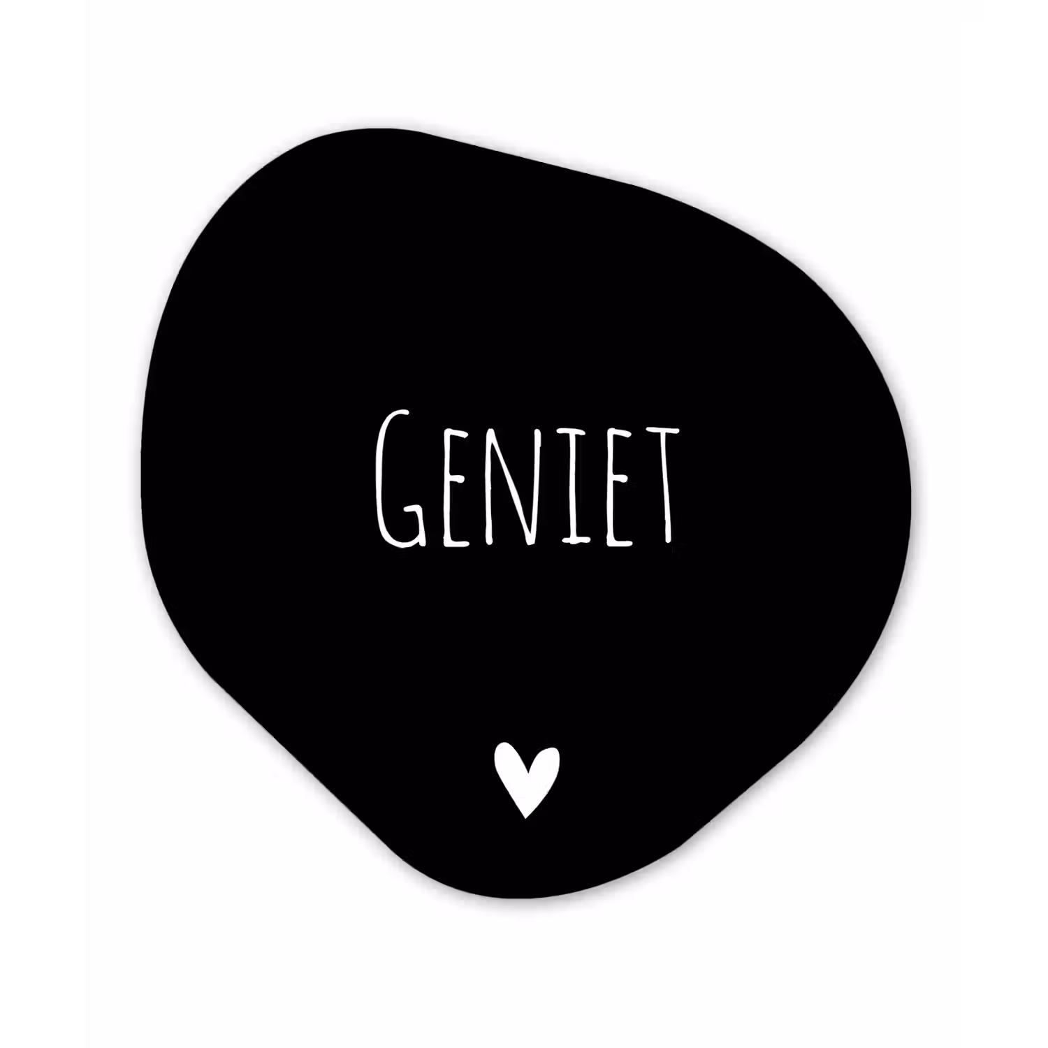 Spreuken - Quotes - Geniet Wandcirkel Organisch Forex 3mm klein -3d
