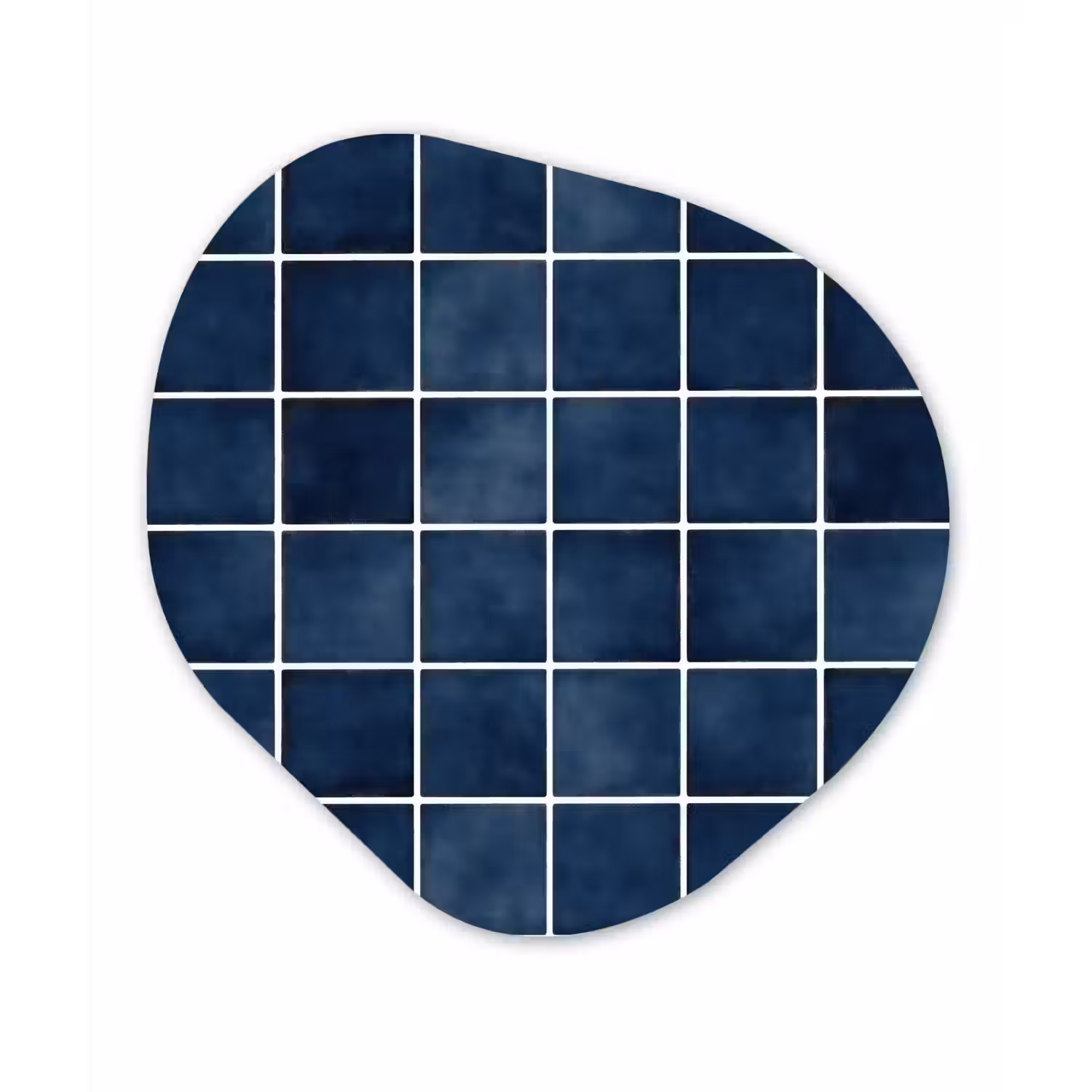 Tegel - Modern - Blauw Wandcirkel Organisch Forex 3mm klein 629 -3d