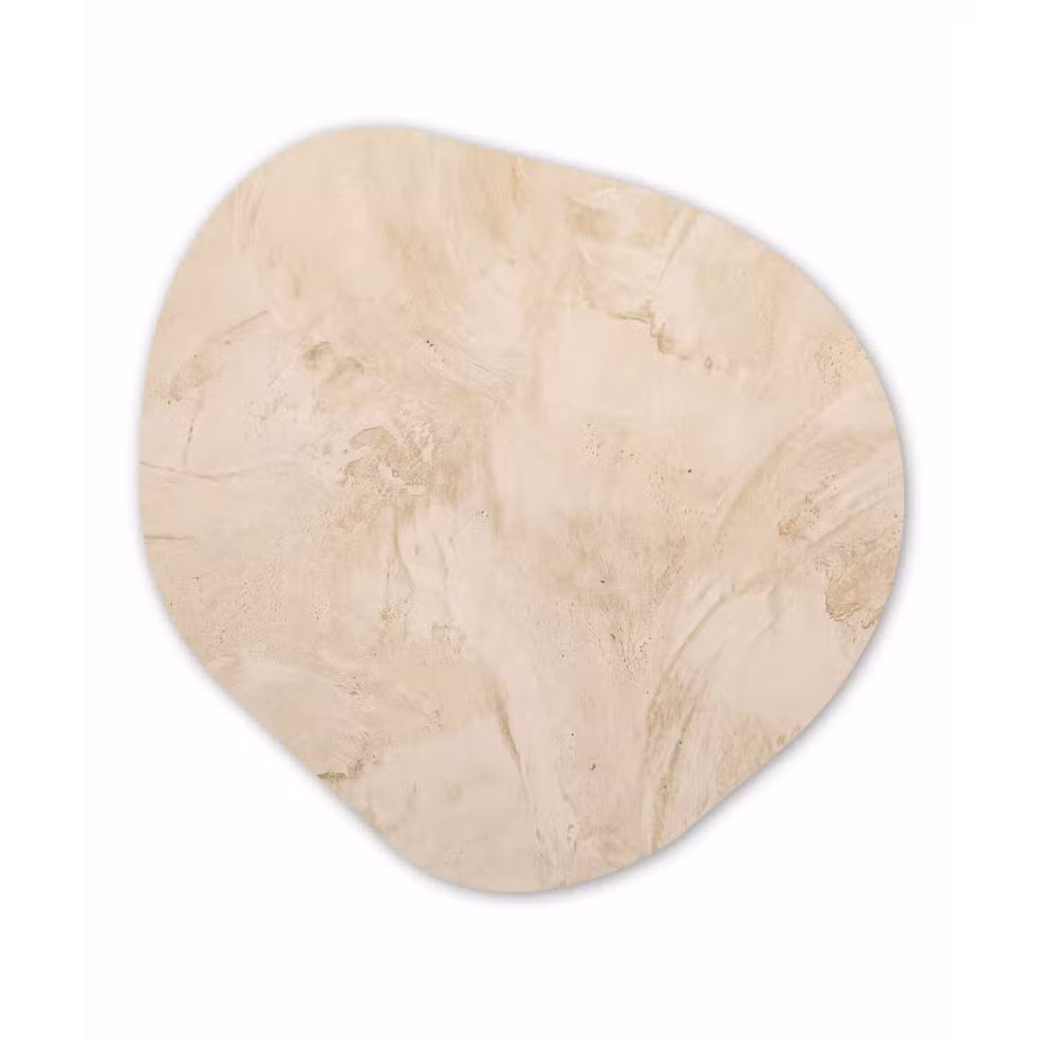 Textuur - Patroon - Abstract - Modern - Beige Wandcirkel Organisch Forex 3mm klein -3d