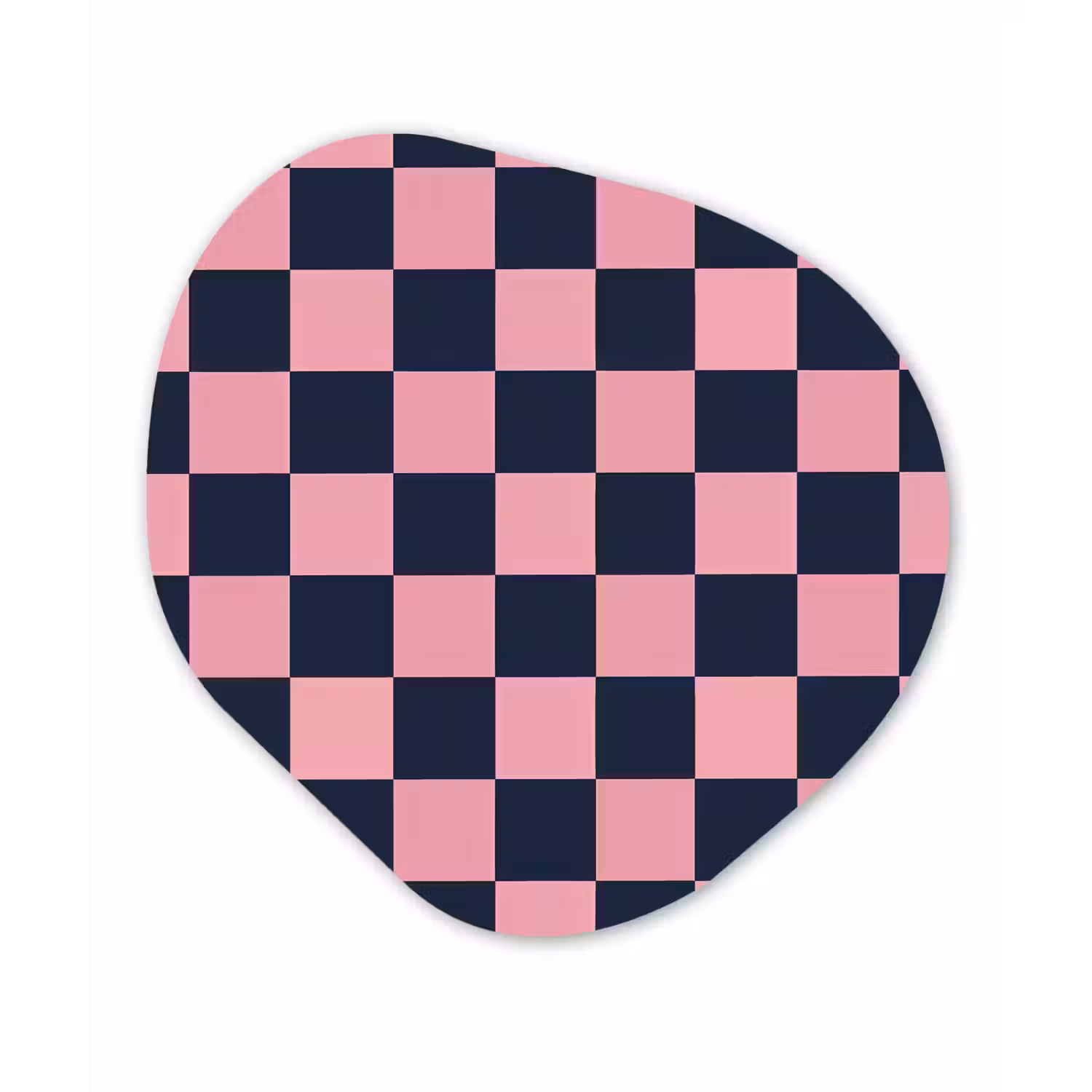 Traditioneel - Patroon - Blauw - Roze Wandcirkel Organisch Forex 3mm klein 629 -3d