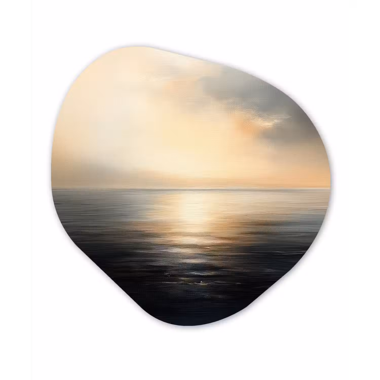 Zon - Horizon - Zee Wandcirkel Organisch Forex 3mm klein -3d