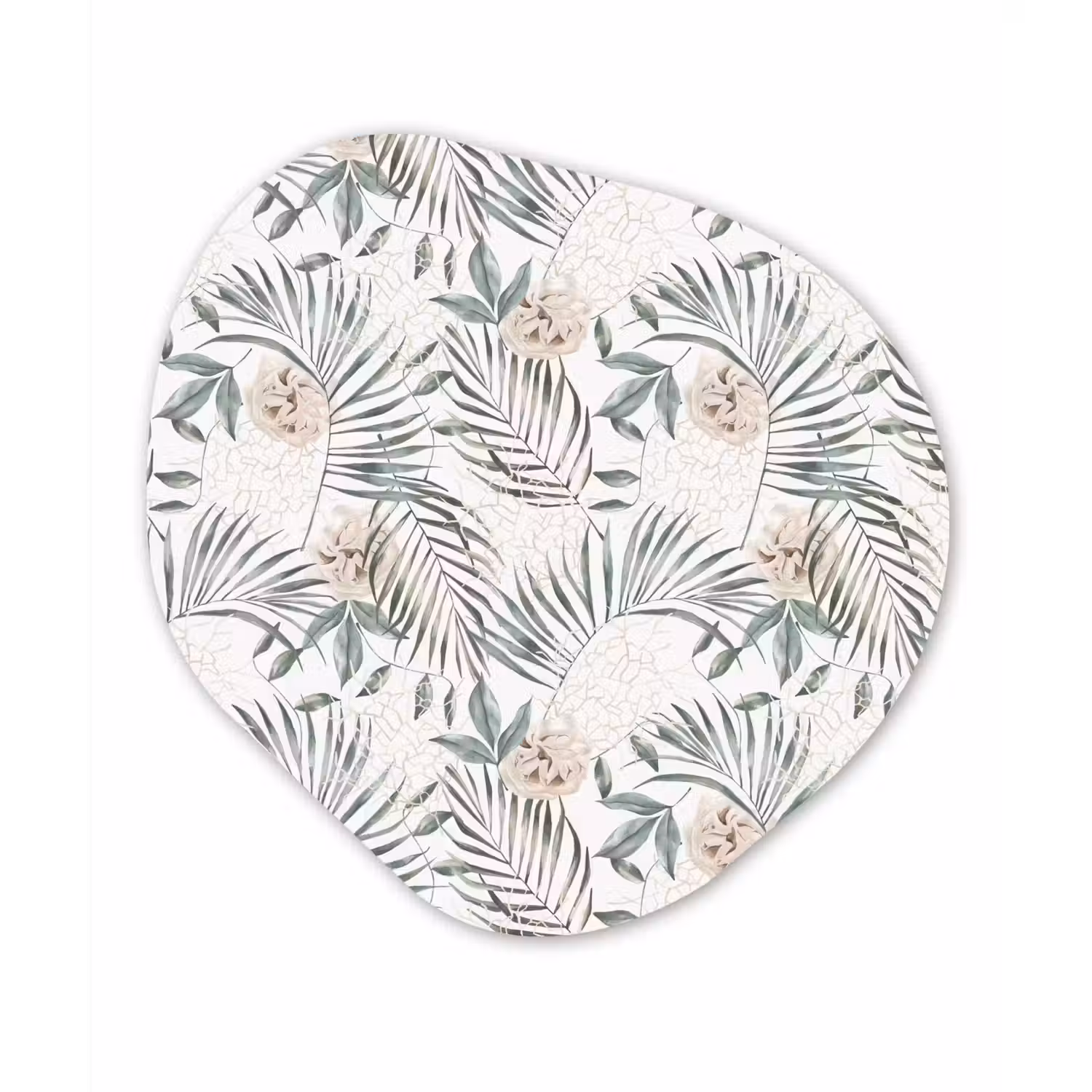 Monstera - Palmblad - Jungle - Tropisch Wandcirkel Organisch Plexiglas middel -3d