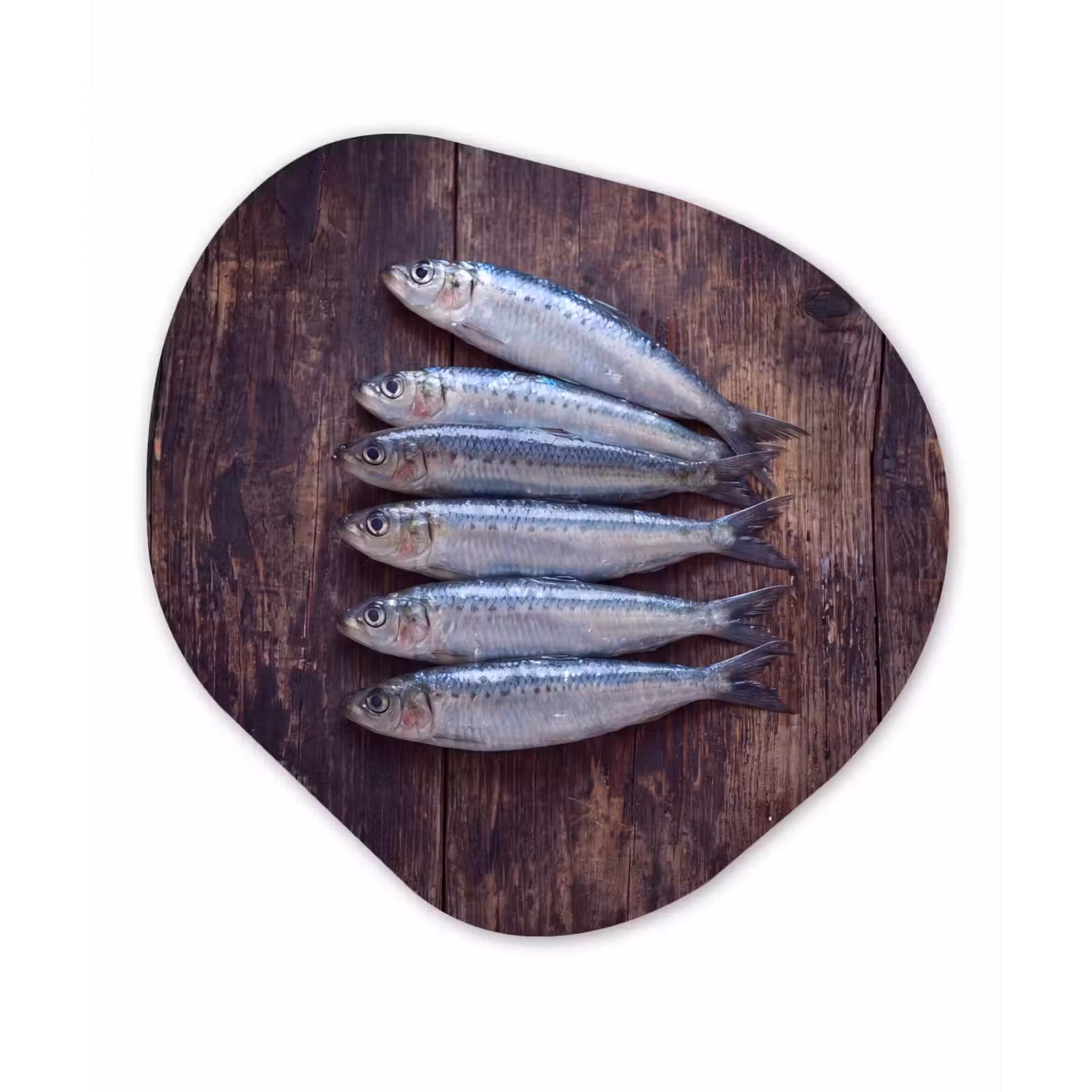 Organisch schilderij glas - Vis - Hout - Eten — 1