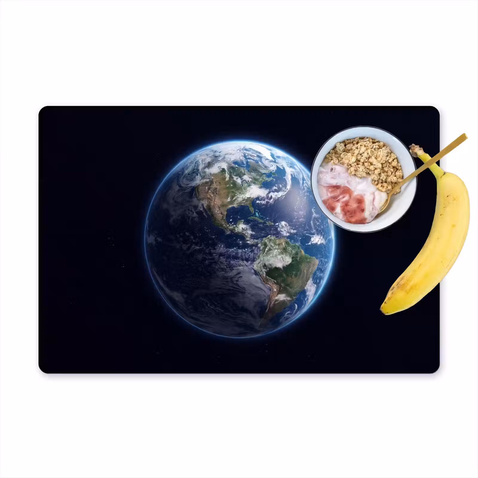 Placemat - 6 stuks - Aarde - Ruimte - Kosmos - Aarde - Ruimte - Kosmos Placemat vinyl groot