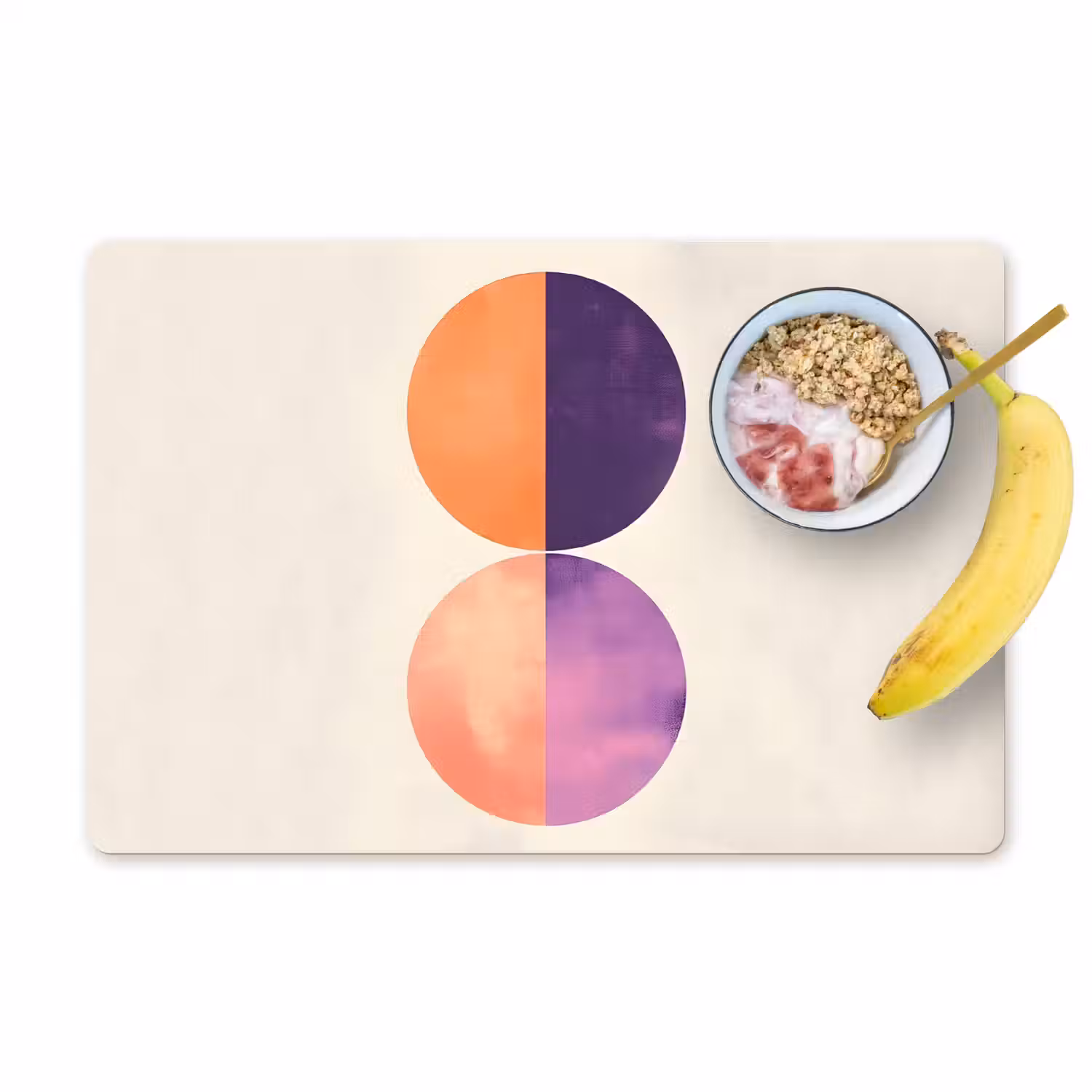 Abstract - Cirkels - Paars Placemat vinyl groot -zzzproduct_Kitchenyeah-website