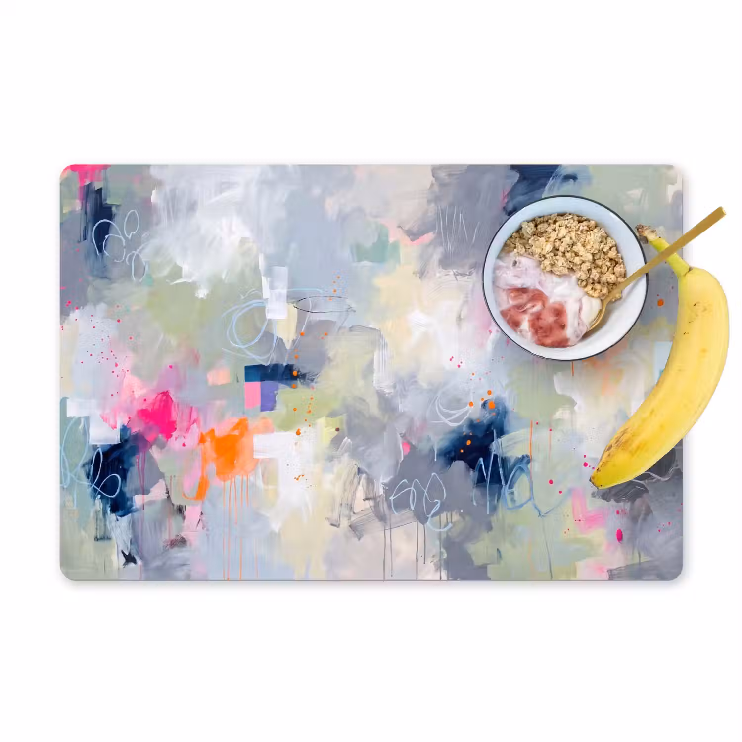 Abstract - Kleurrijk - Modern - Kunst Placemat vinyl groot -zzzproduct_Kitchenyeah-website