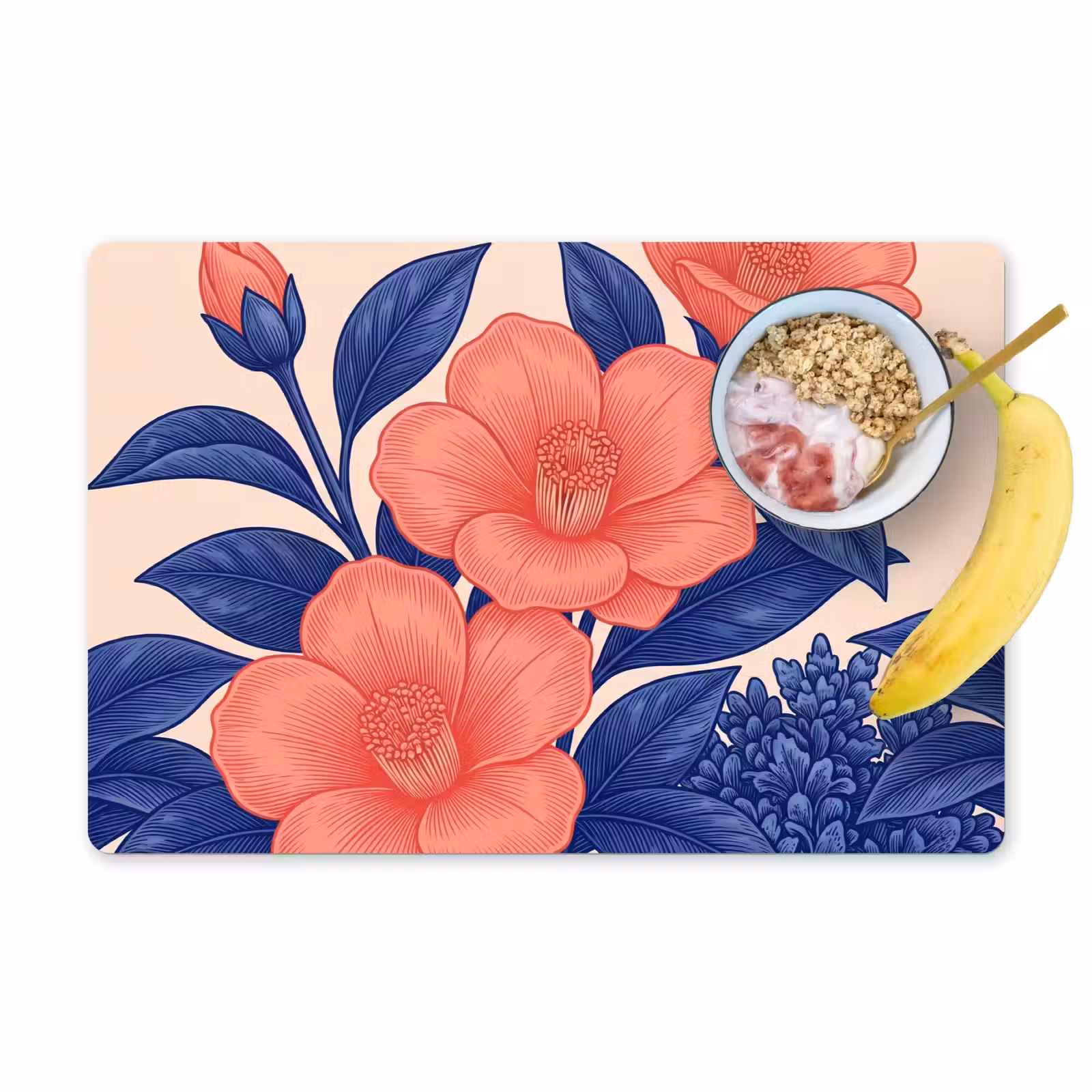 Placemat - 6 stuks - Bloemen - Bladeren - Botanisch - Bloemen - Bladeren - Botanisch Placemat vinyl groot