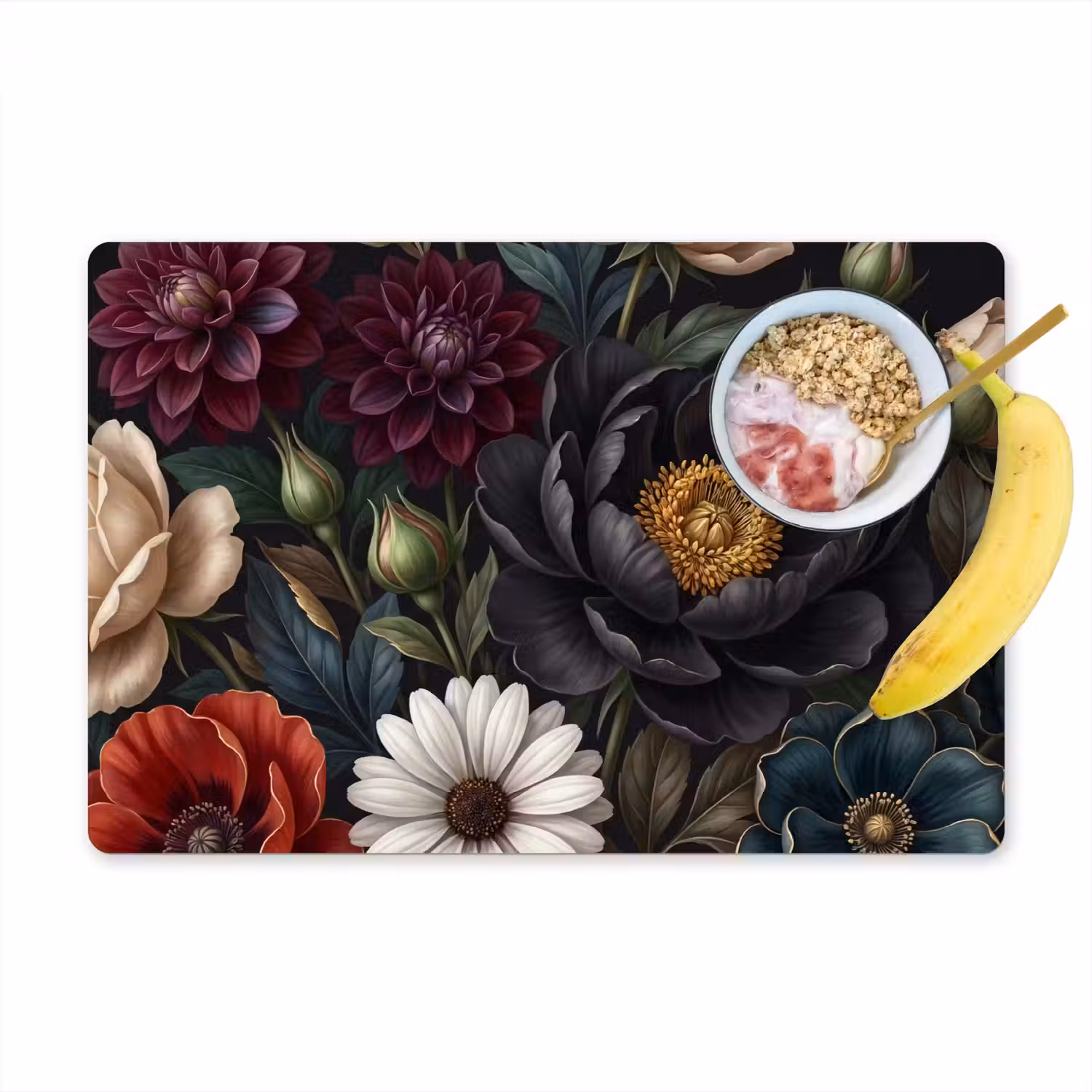 Bloemen - Boeket - Natuur - Klassiek - Weelderig Placemat vinyl groot -zzzproduct_Kitchenyeah-website