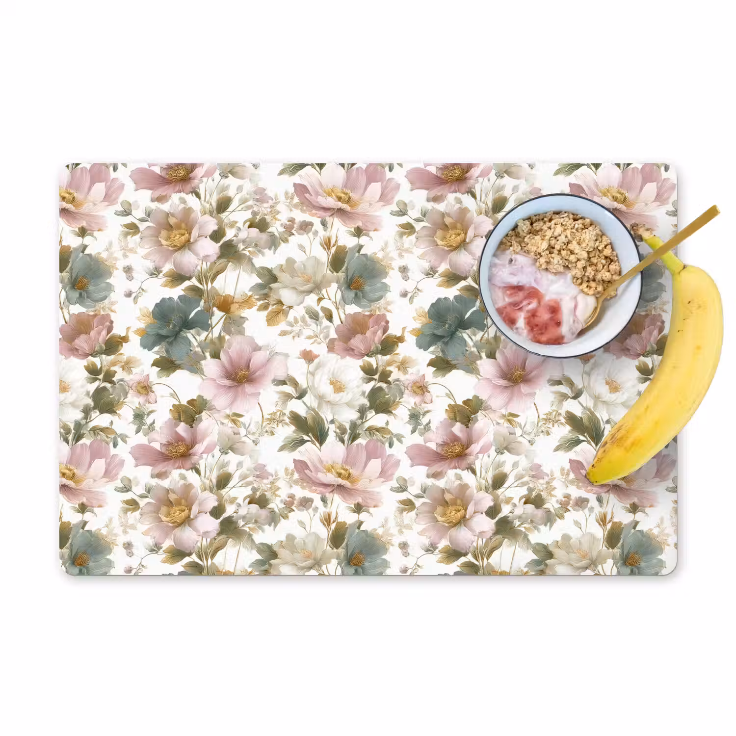 Bloemen - Patroon - Pastel Placemat vinyl groot 368 -zzzproduct_Kitchenyeah-website