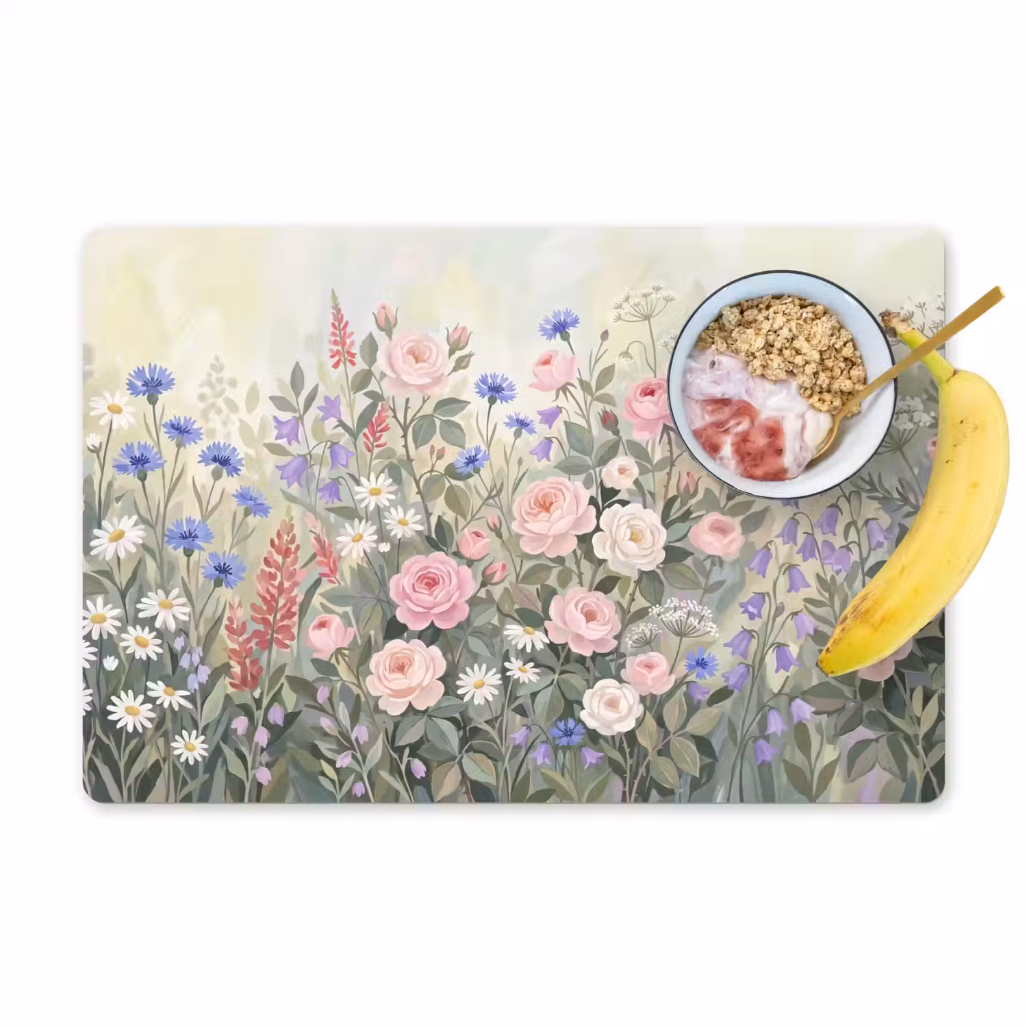Bloemen - Tuin - Natuur - Kleurrijk Placemat vinyl groot -zzzproduct_Kitchenyeah-website