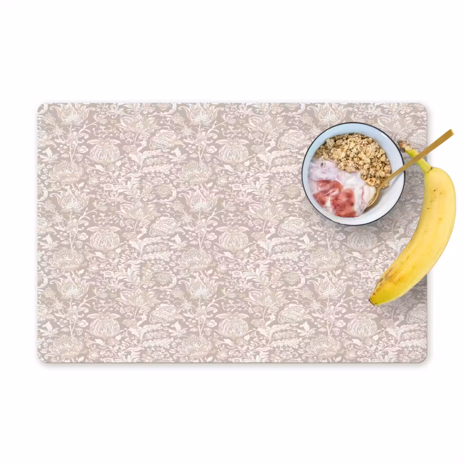 Bloemenprint - Grijs - Crème Placemat vinyl groot 368 -zzzproduct_Kitchenyeah-website