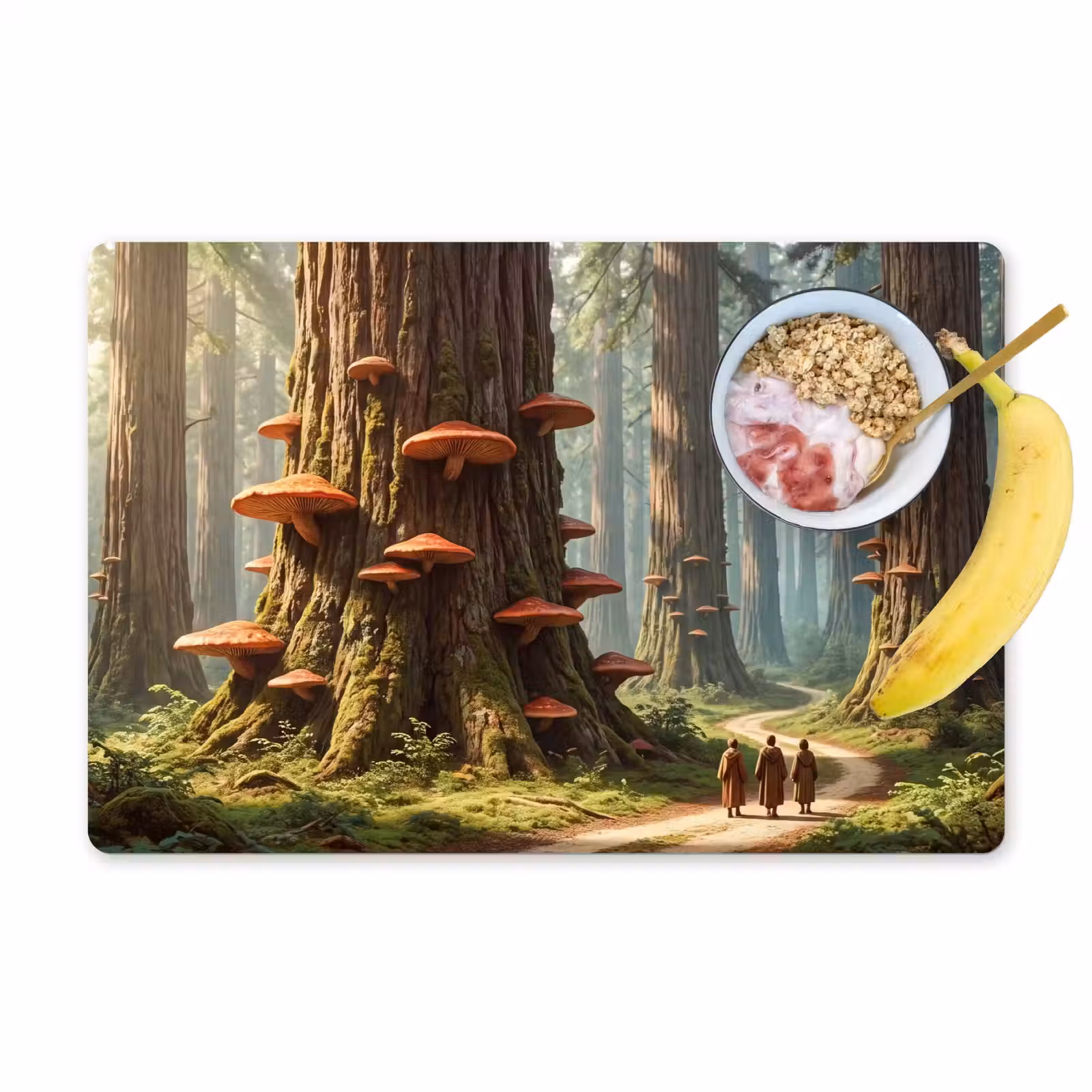 Placemat - 6 stuks - Bos - Bomen - Natuur - Bos - Bomen - Natuur Placemat vinyl groot
