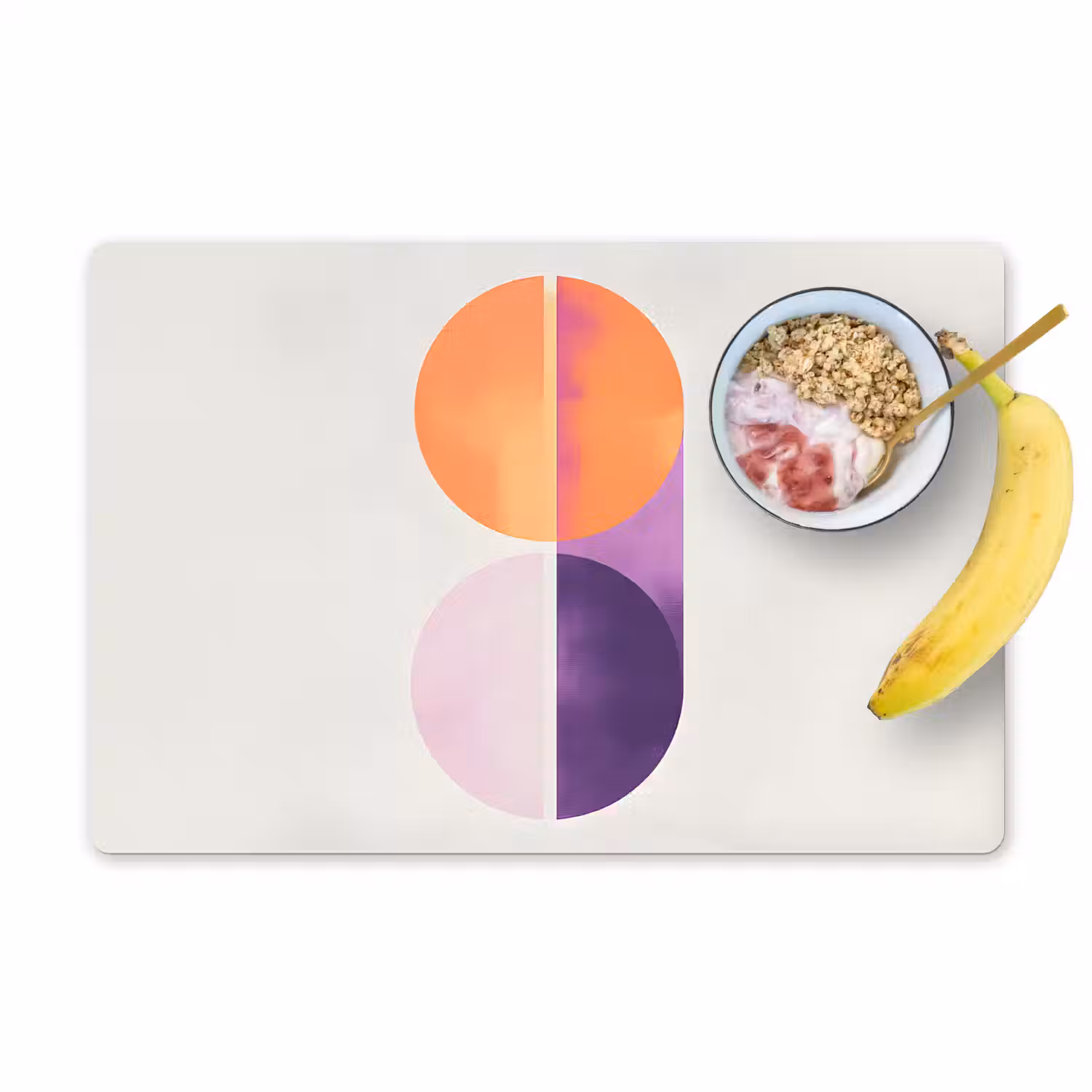 Cirkels - Abstract - Paars Placemat vinyl groot -zzzproduct_Kitchenyeah-website