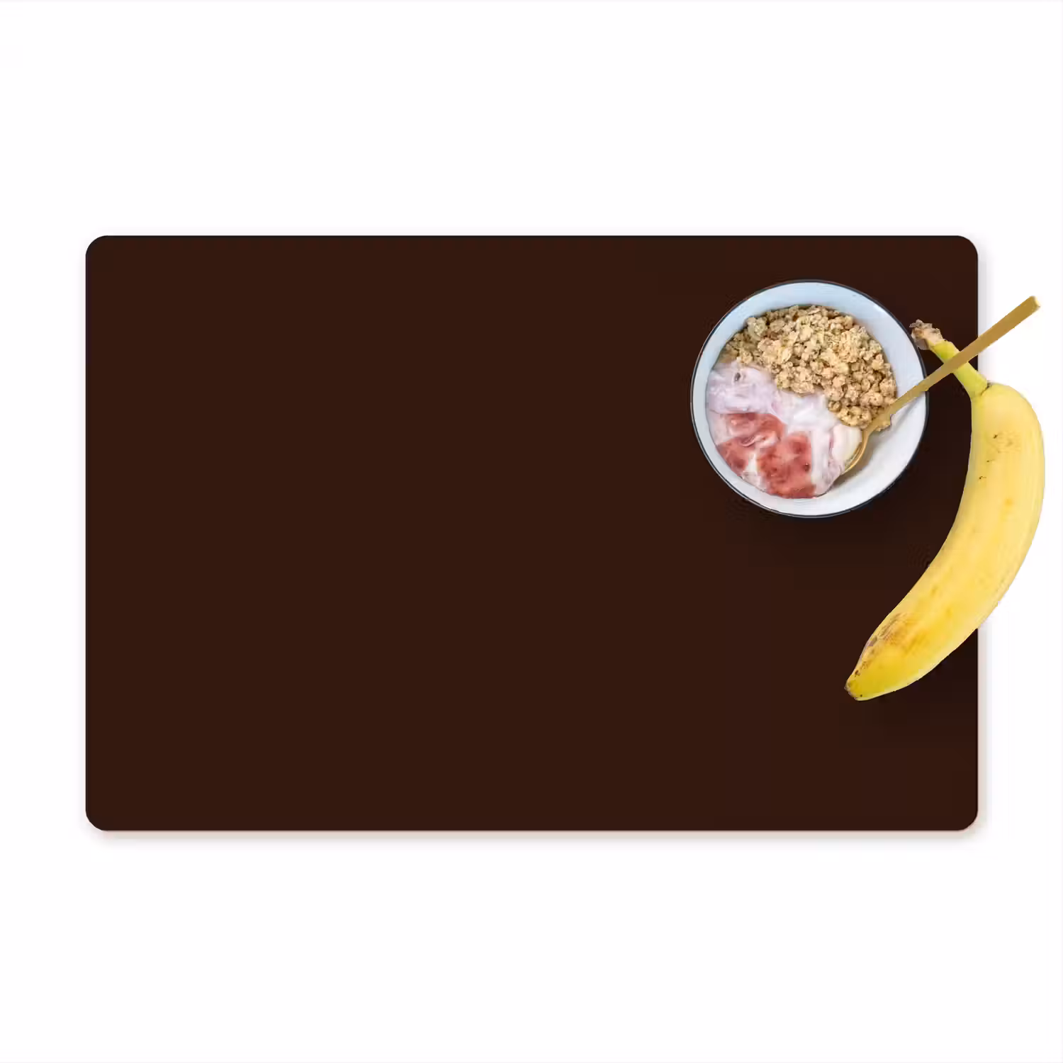 Dark - Chocolate - Bruin Placemat vinyl groot 368 -zzzproduct_Kitchenyeah-website