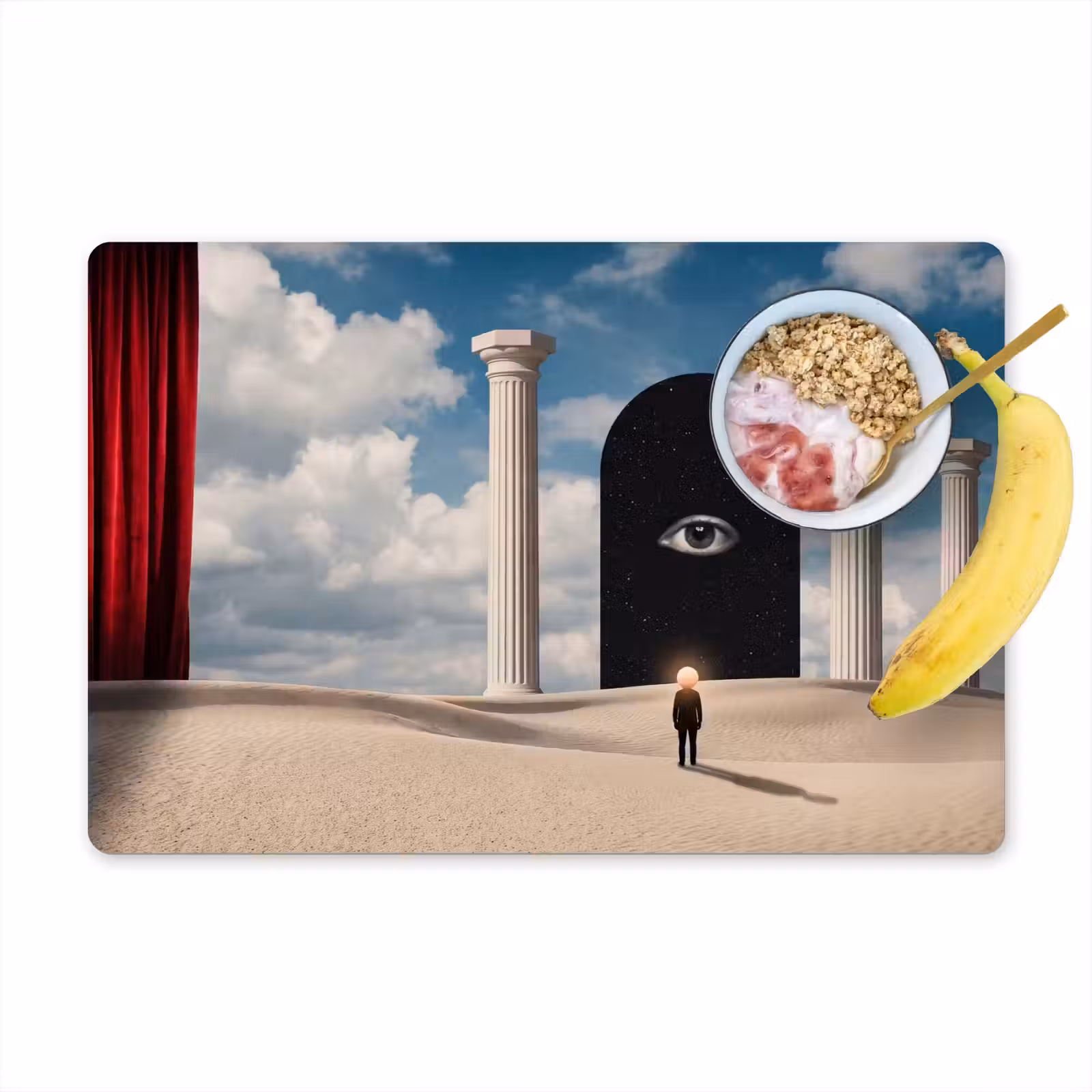 Placemat - 6 stuks - Droom - Woestijn - Oog - Droom - Woestijn - Oog Placemat vinyl groot