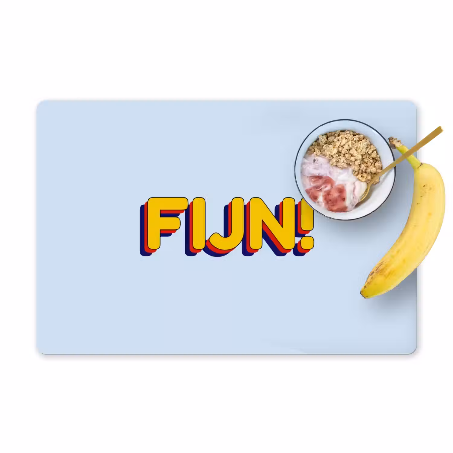 Fijn - Geel - Oranje Placemat vinyl groot -zzzproduct_Kitchenyeah-website