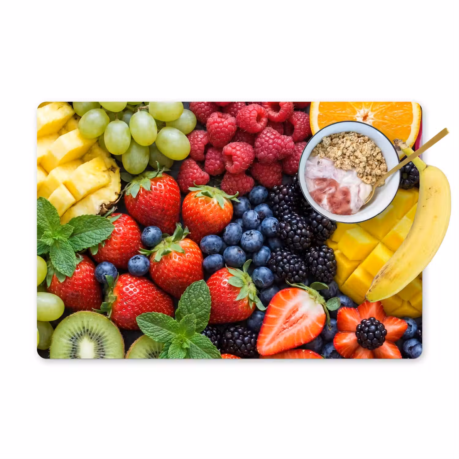 Fruit - Vers - Kleurrijk - Eten Placemat vinyl groot -zzzproduct_Kitchenyeah-website