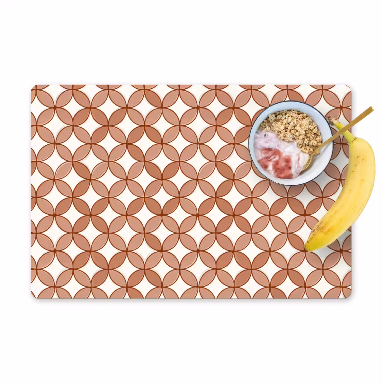 Geometrisch - Cirkels - Modern - Terracotta Placemat vinyl groot 368 -zzzproduct_Kitchenyeah-website