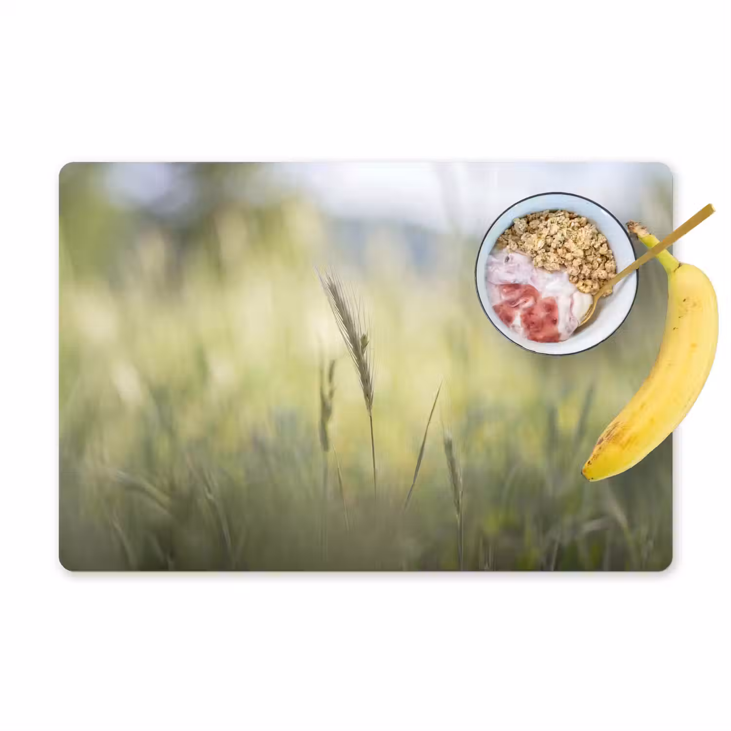 Graan - Aar - Natuur - Groen - Detail Placemat vinyl groot -zzzproduct_Kitchenyeah-website
