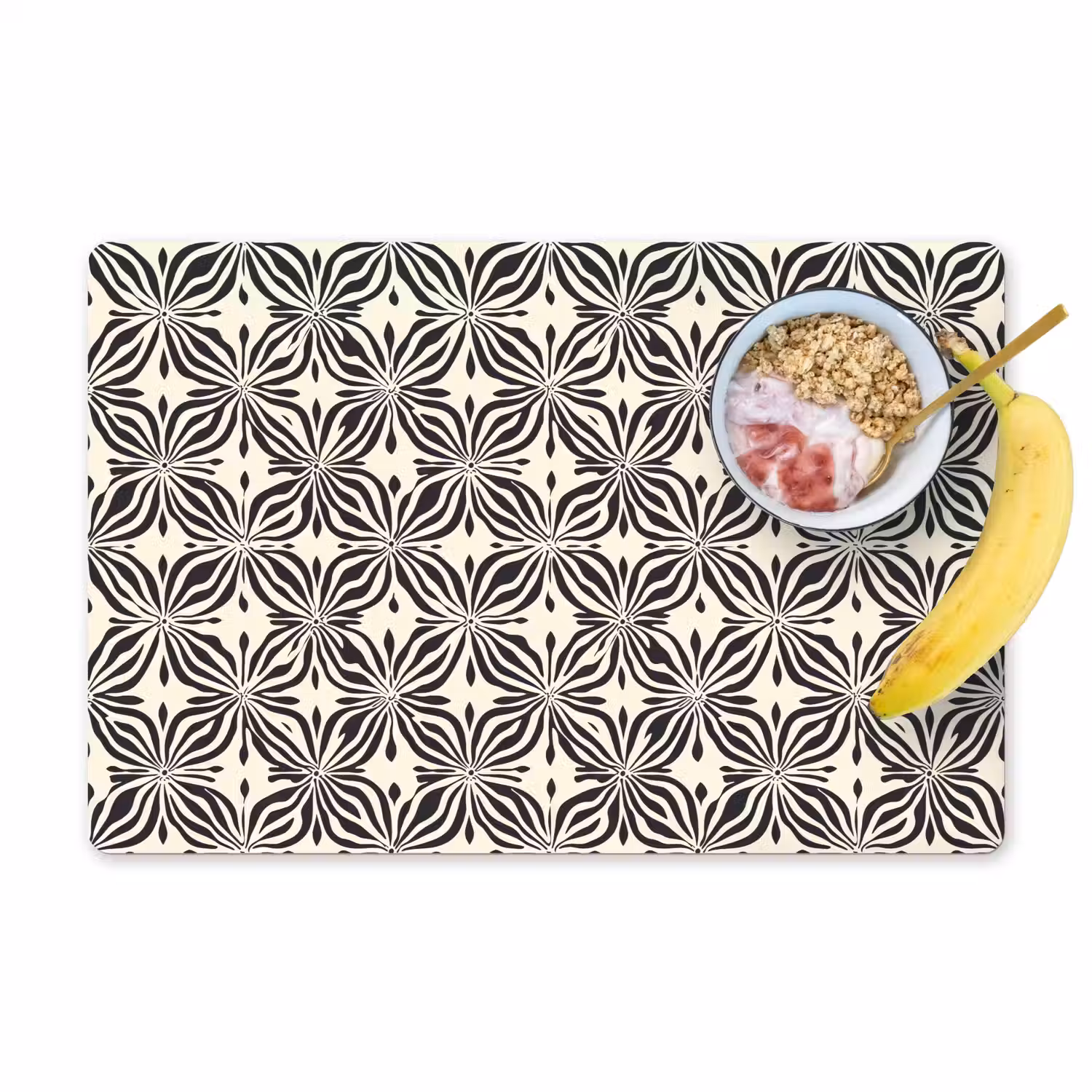 Grafisch - Patroon - Zwart Placemat vinyl groot 368 -zzzproduct_Kitchenyeah-website
