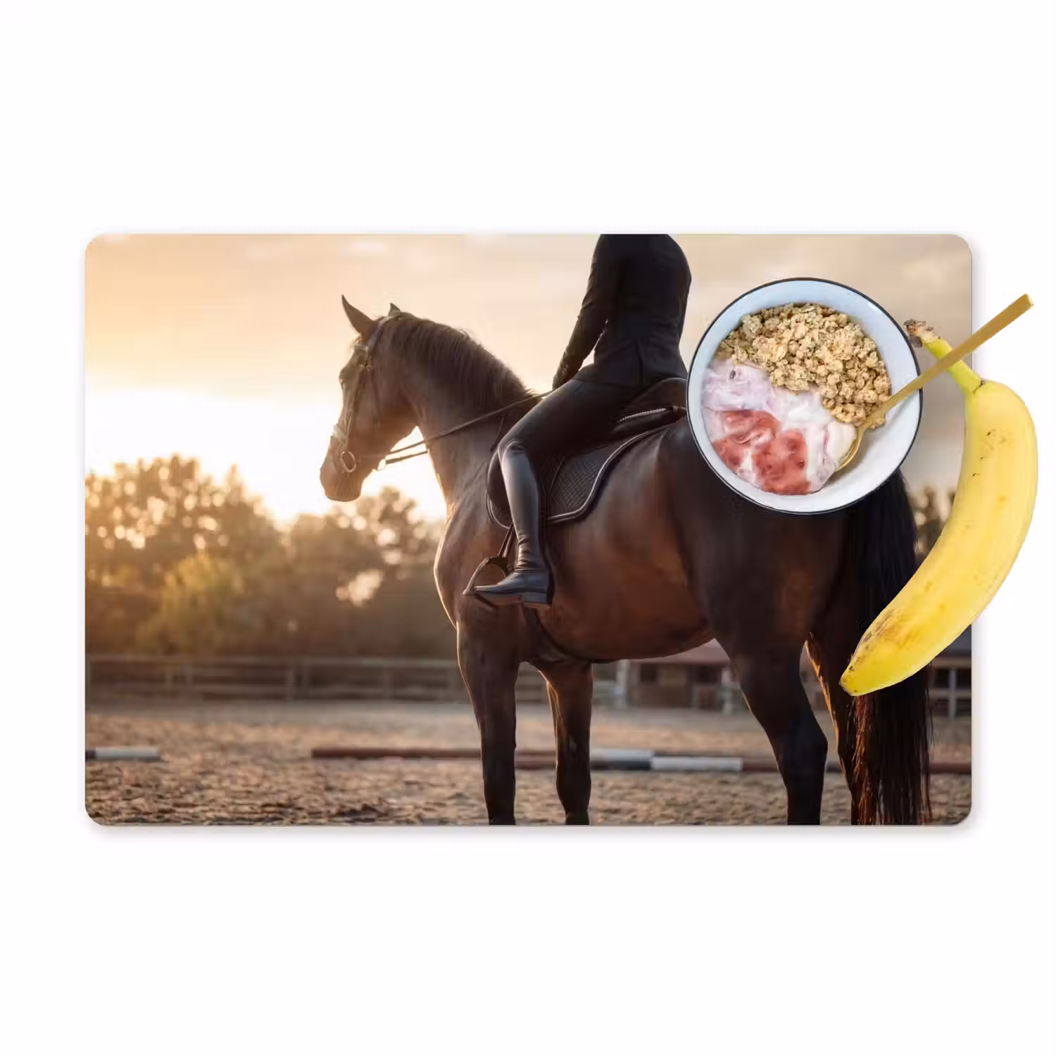 Harmonie - Ruiter - Zon Placemat vinyl groot -zzzproduct_Kitchenyeah-website