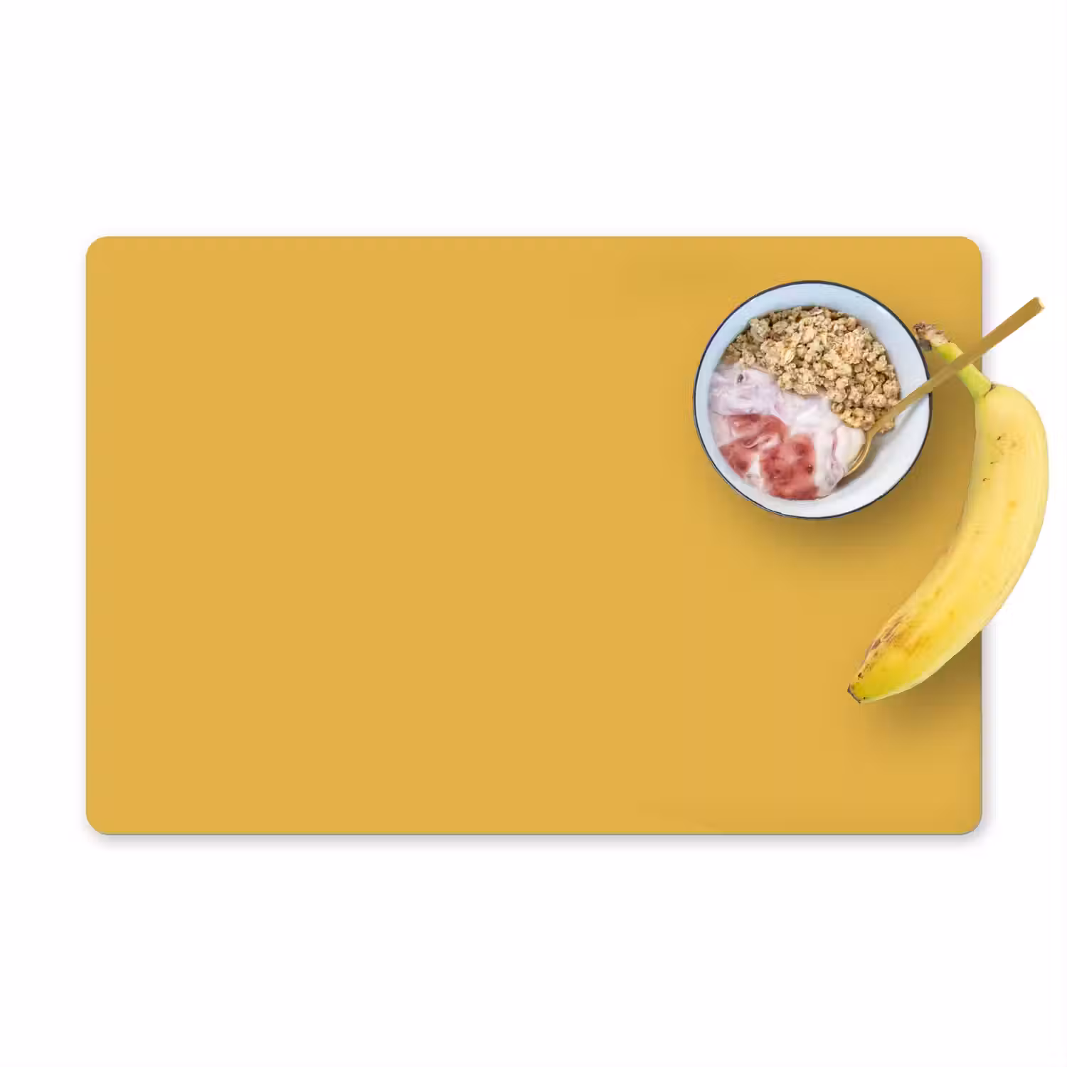 Joyful - Mustard - Geel Placemat vinyl groot 368 -zzzproduct_Kitchenyeah-website
