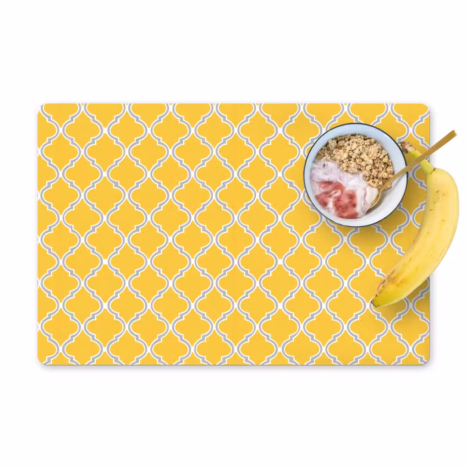 Lantaarn - Arabesk - Elegant - Geel Placemat vinyl groot 368 -zzzproduct_Kitchenyeah-website