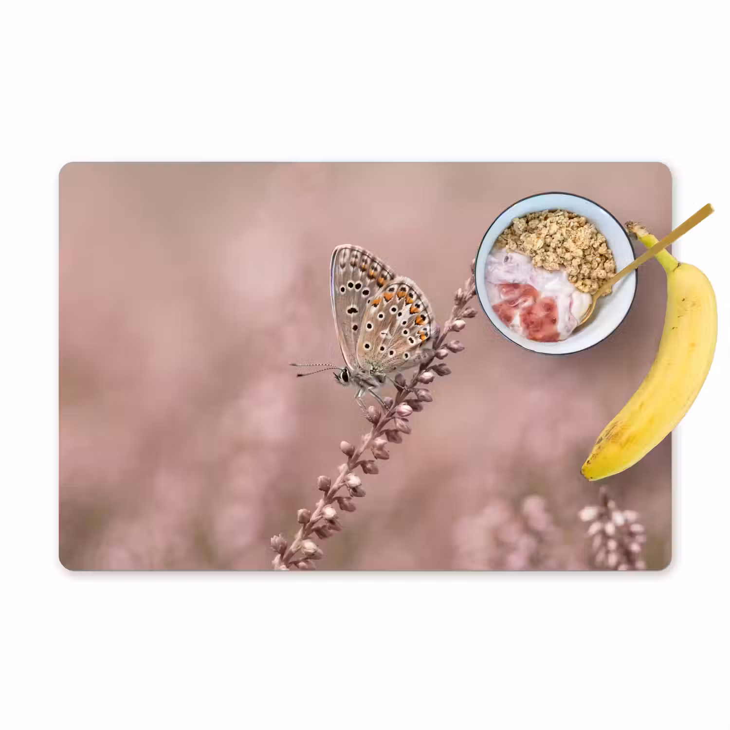 Lavendel - Vlinder - Paars Placemat vinyl groot -zzzproduct_Kitchenyeah-website