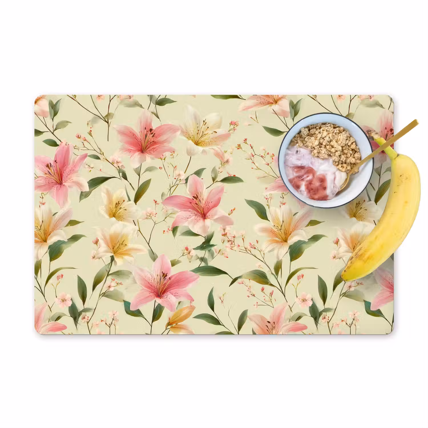 Lelies - Sereen - Kleurrijk Placemat vinyl groot 368 -zzzproduct_Kitchenyeah-website