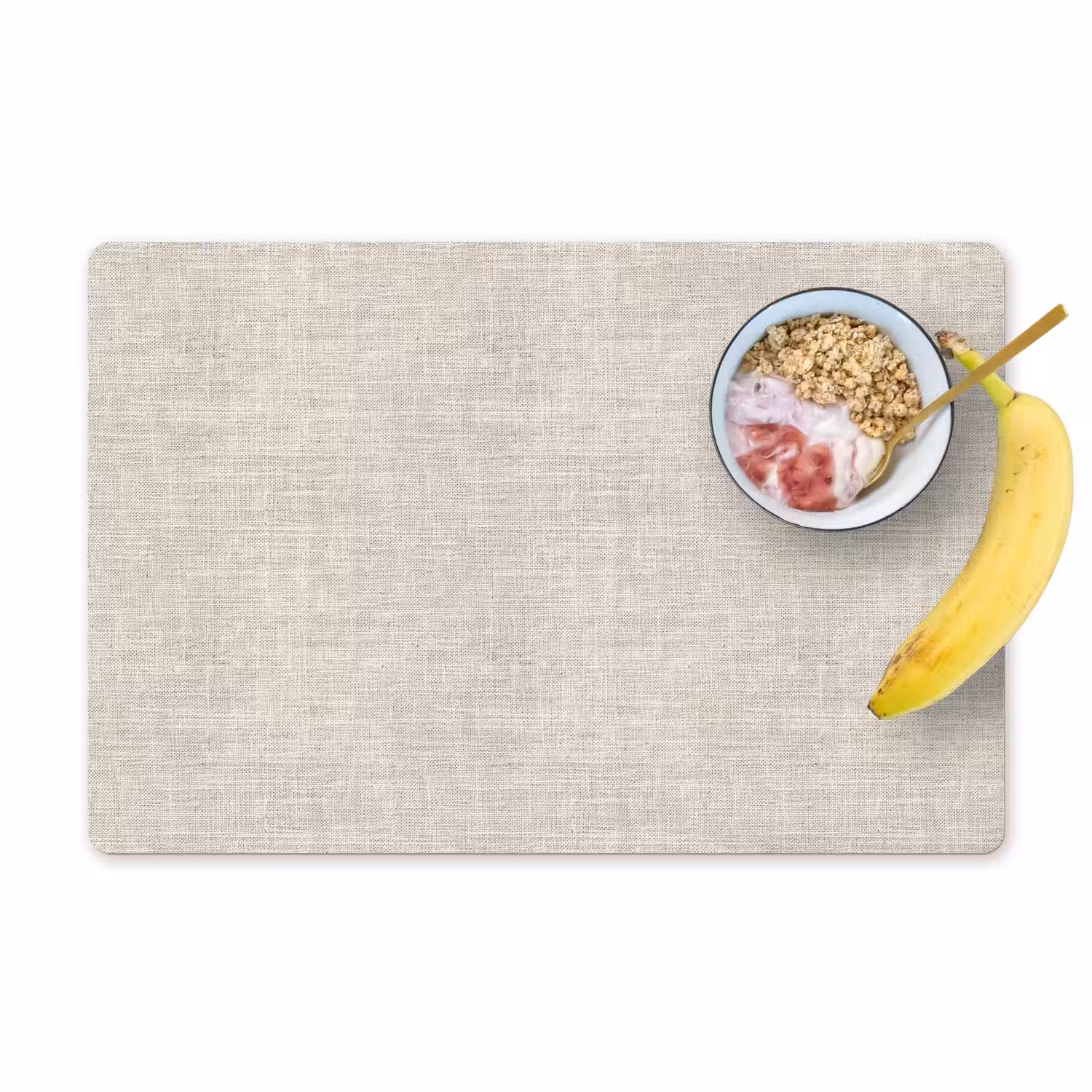 Linnen - Textuur - Beige Placemat vinyl groot 368 -zzzproduct_Kitchenyeah-website