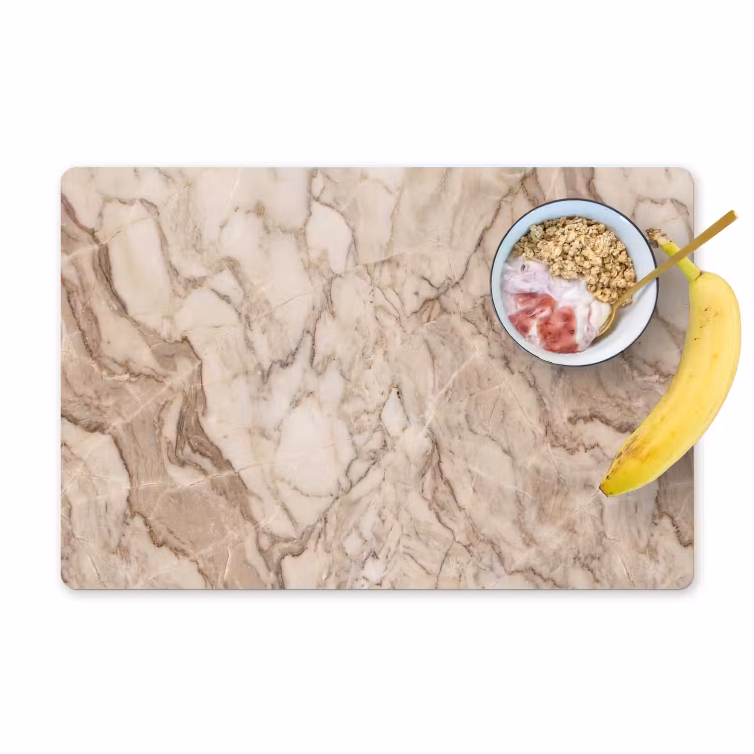 Marmer - Aderen - Textuur - Beige - Modern Placemat vinyl groot -zzzproduct_Kitchenyeah-website