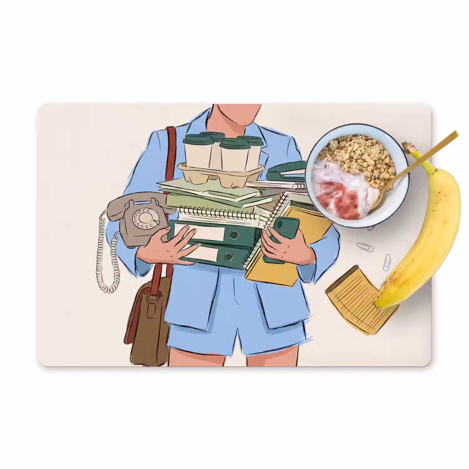 Mens - Kantoorartikelen - Werk - Modern Placemat vinyl groot -zzzproduct_Kitchenyeah-website