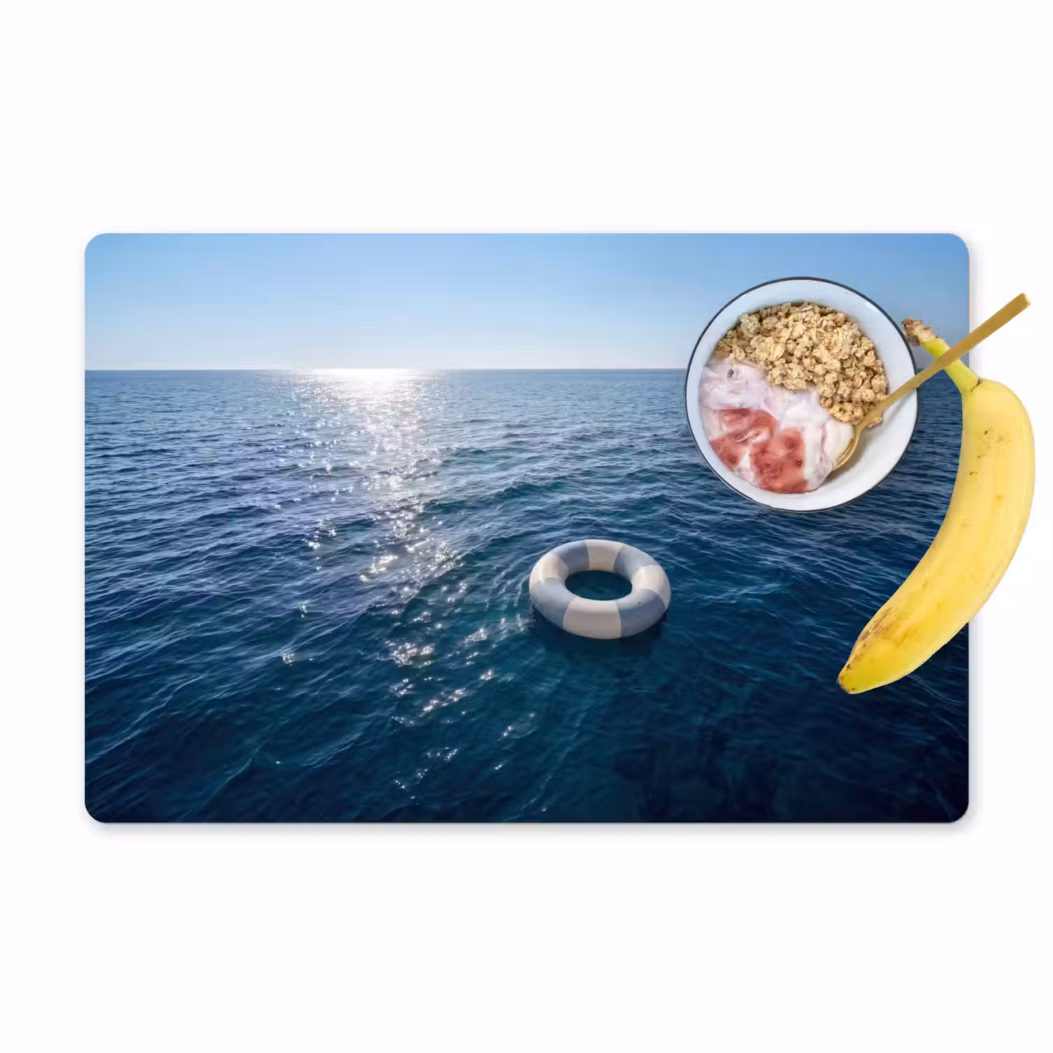 Oceaan - Zwemband - Horizon Placemat vinyl groot -zzzproduct_Kitchenyeah-website