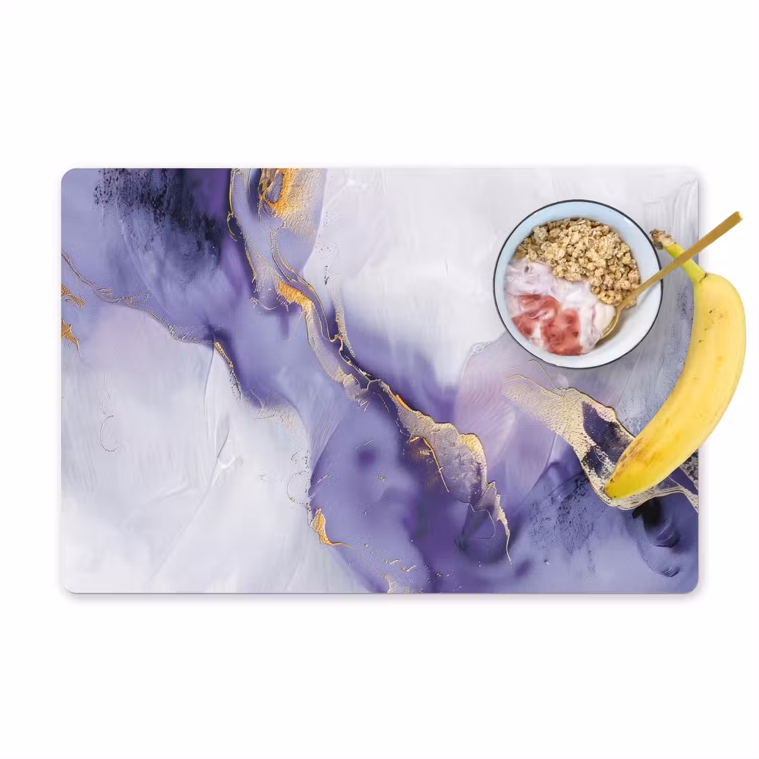 Paars - Modern - Marmer - Abstract Placemat vinyl groot -zzzproduct_Kitchenyeah-website