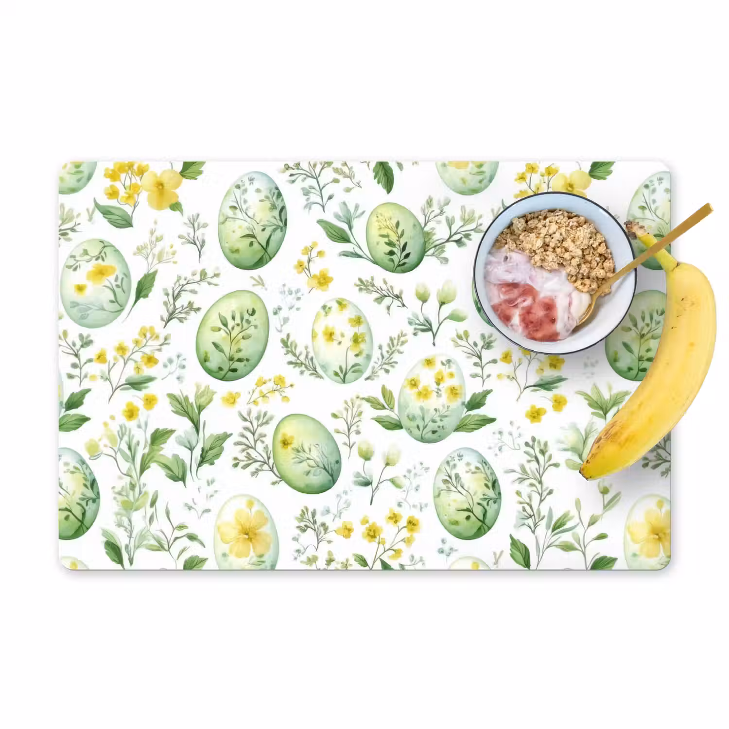 Patroon - Groen - Eieren Placemat vinyl groot -zzzproduct_Kitchenyeah-website