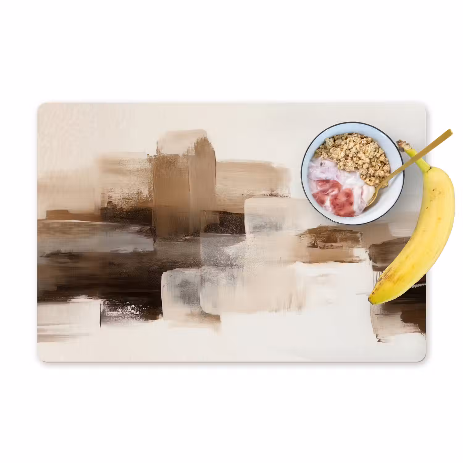 Penseelstreken - Abstract landschap - Rust Placemat vinyl groot -zzzproduct_Kitchenyeah-website