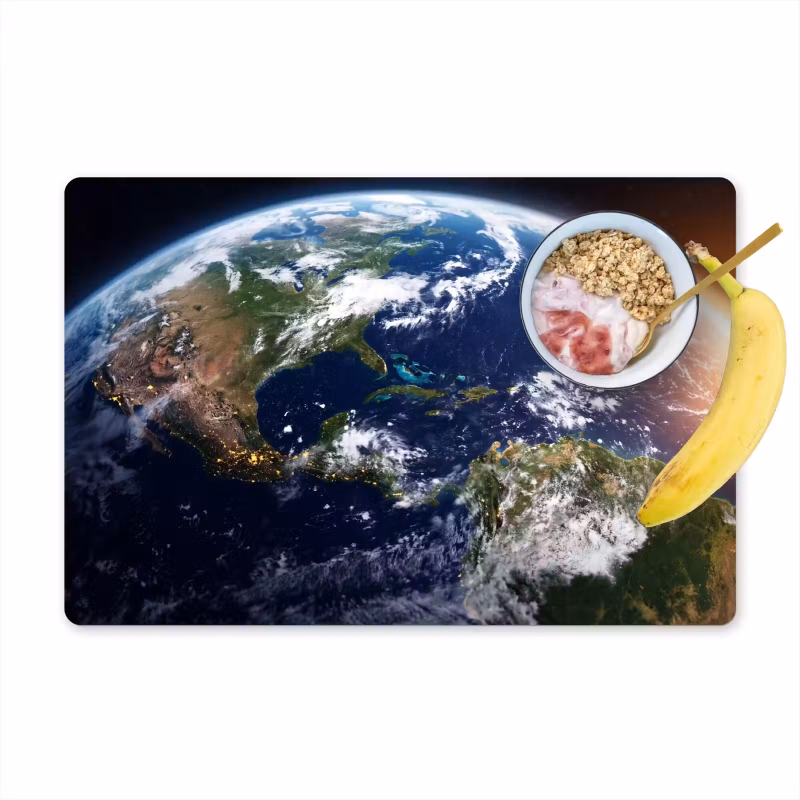 Placemat - 6 stuks - Planeet - Ruimte - Kosmos - Planeet - Ruimte - Kosmos Placemat vinyl groot