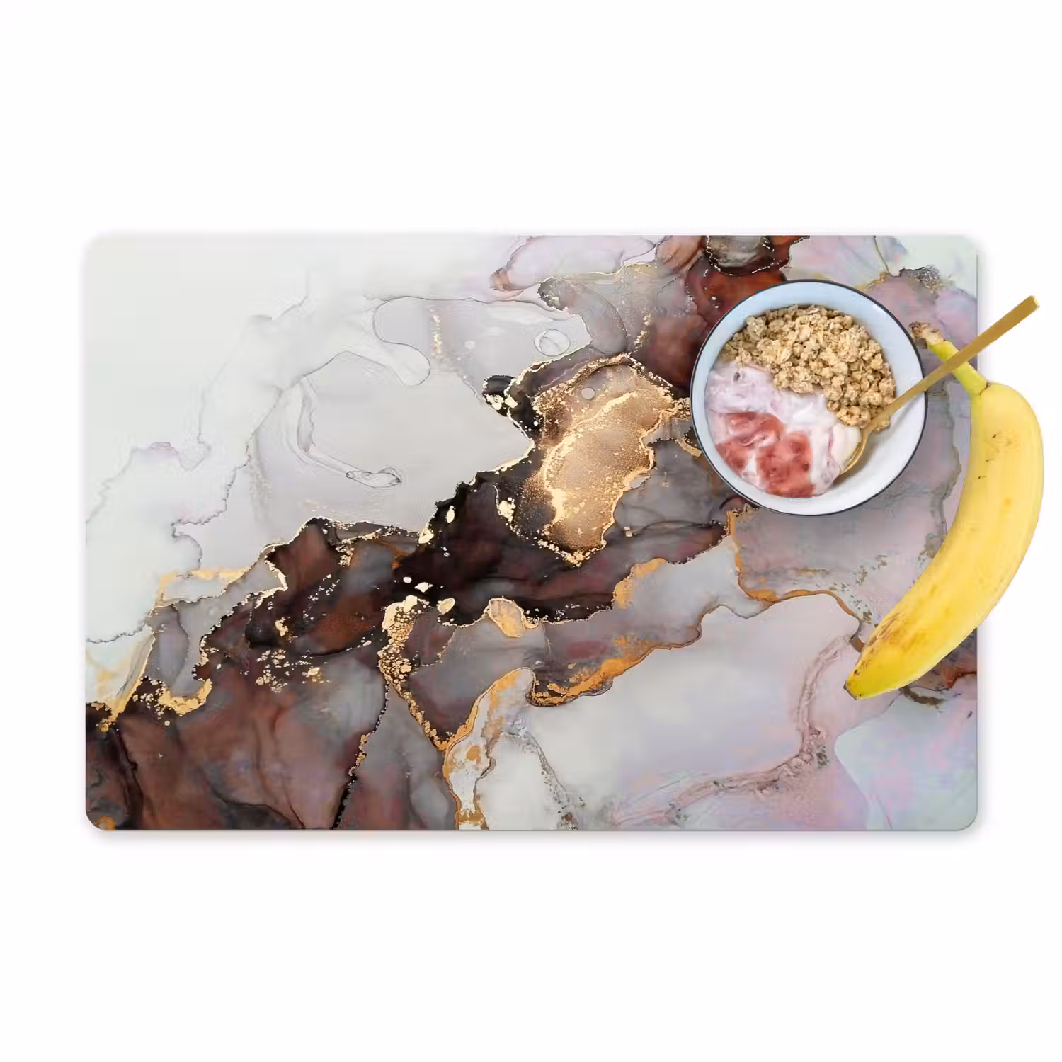Rood - Marmer - Goud Placemat vinyl groot -zzzproduct_Kitchenyeah-website
