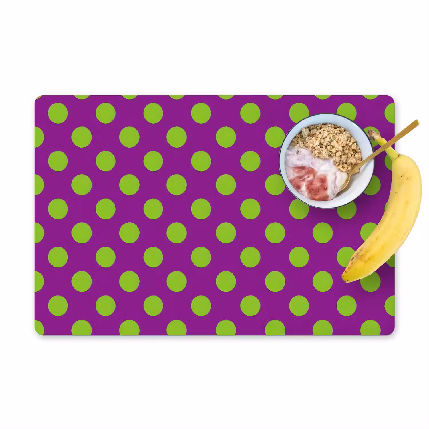 Stippen - Klassiek - Groen Placemat vinyl groot 368 -zzzproduct_Kitchenyeah-website
