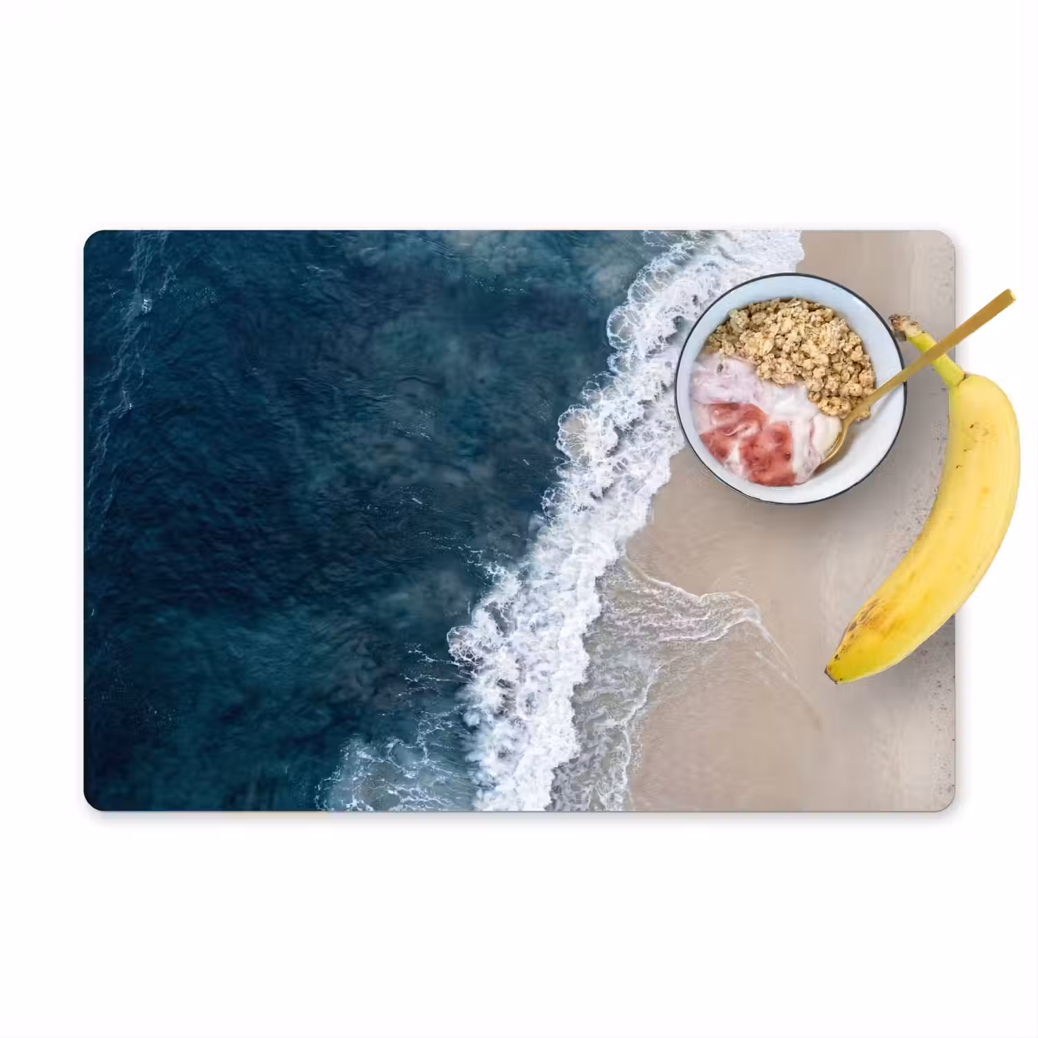 Strand - Zee - Golven Placemat vinyl groot -zzzproduct_Kitchenyeah-website