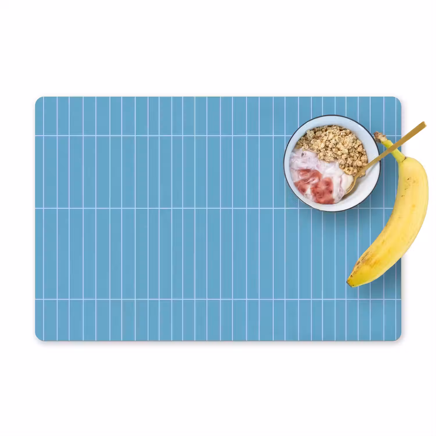 Tegel - Langwerpig - Patroon - Blauw Placemat vinyl groot 368 -zzzproduct_Kitchenyeah-website