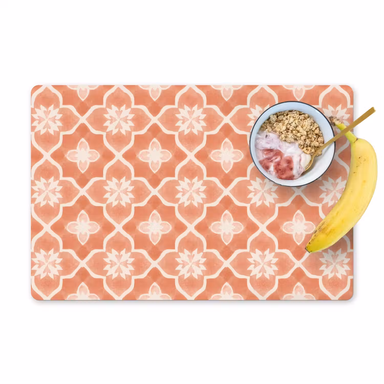 Tegelpatroon - Arabesk - Vintage - Terracotta Placemat vinyl groot 368 -zzzproduct_Kitchenyeah-website