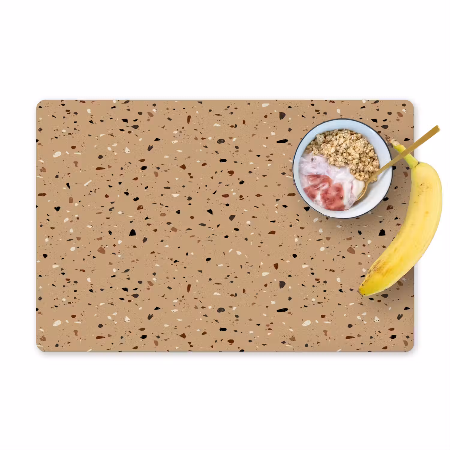 Terrazzo - Patroon - Beige Placemat vinyl groot 368 -zzzproduct_Kitchenyeah-website