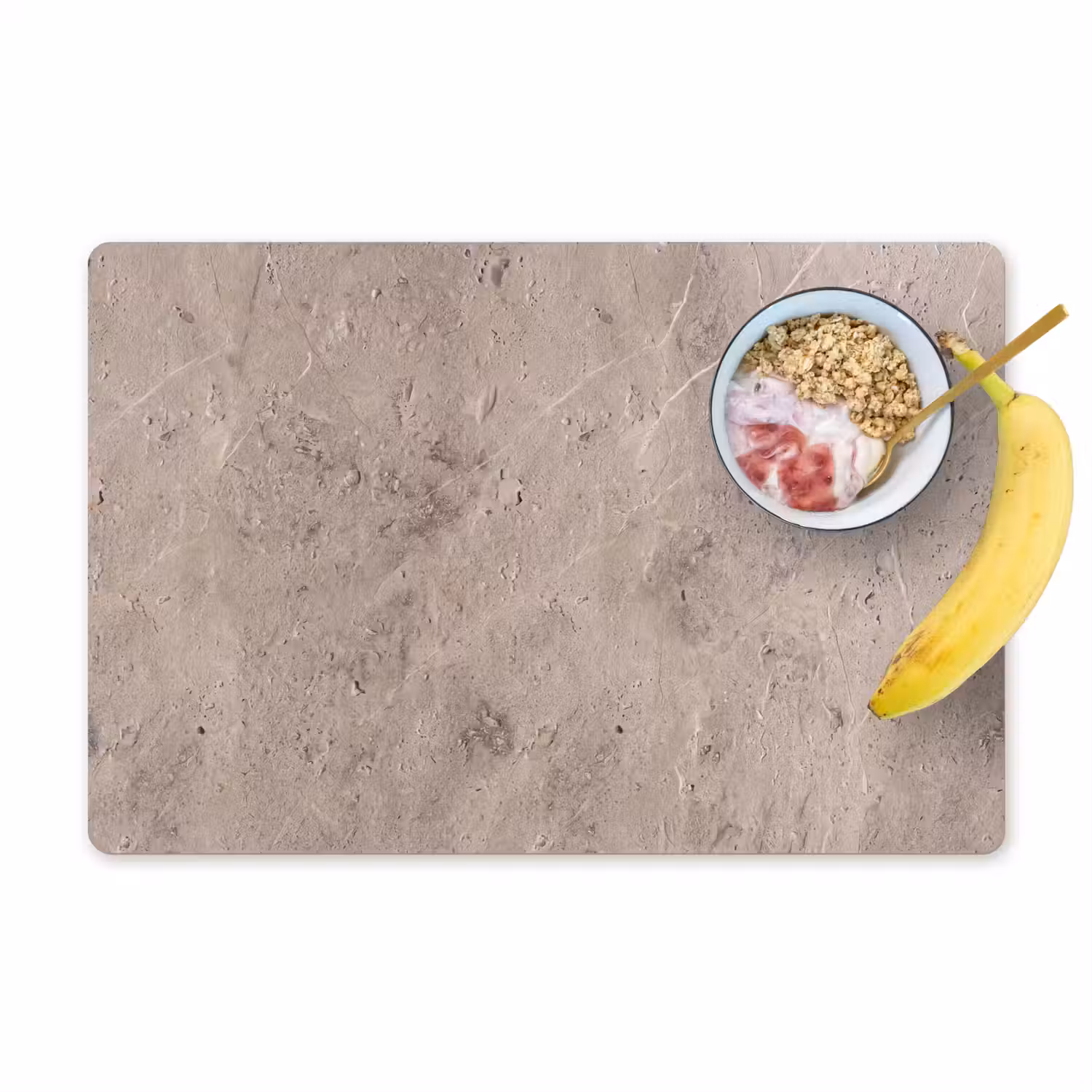 Textuur - Steen - Patroon - Rustiek - Beige Placemat vinyl groot -zzzproduct_Kitchenyeah-website